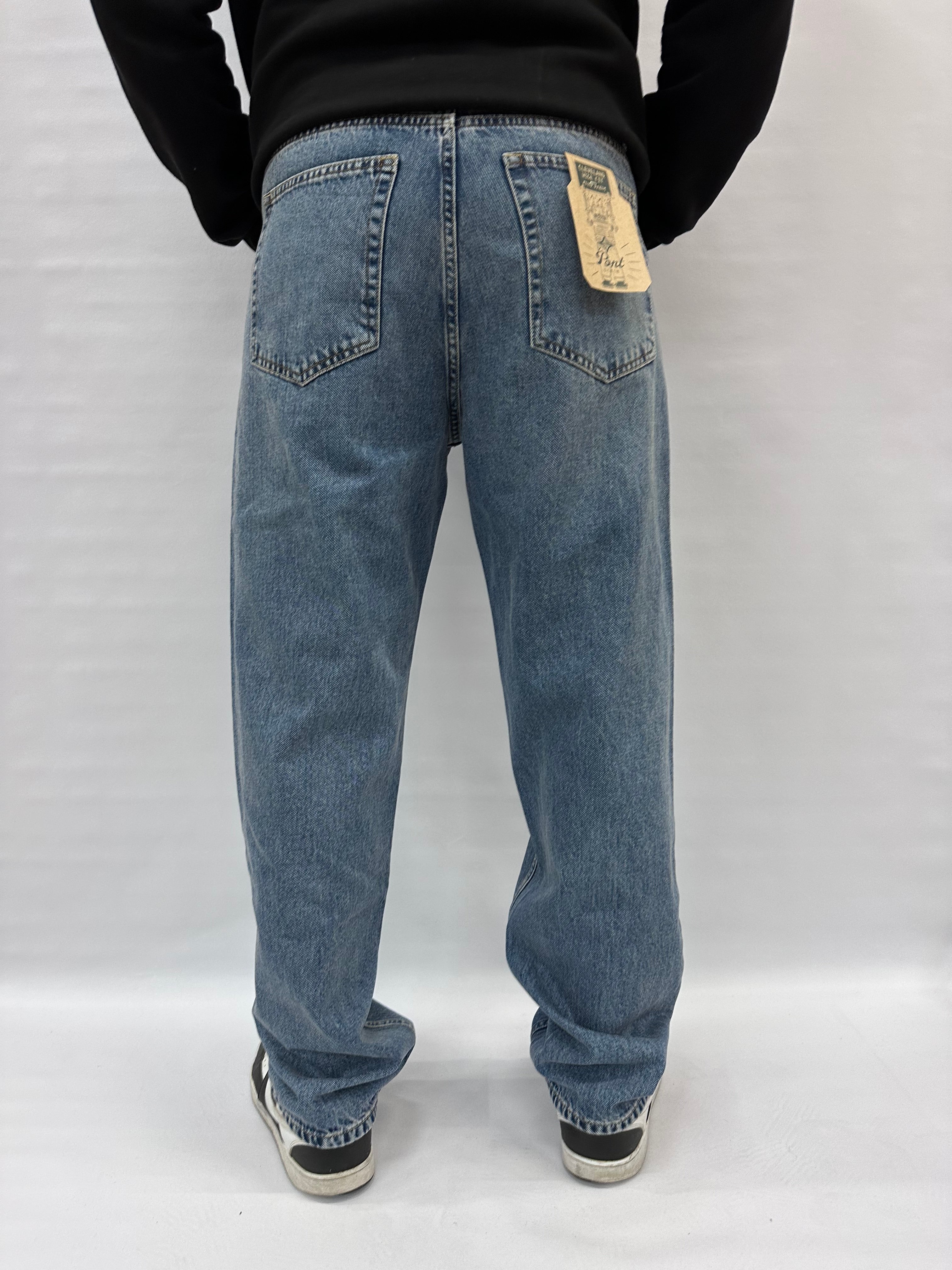 Jeans PONT modello wide color Blu Denim  - COD: CLEVELAND30