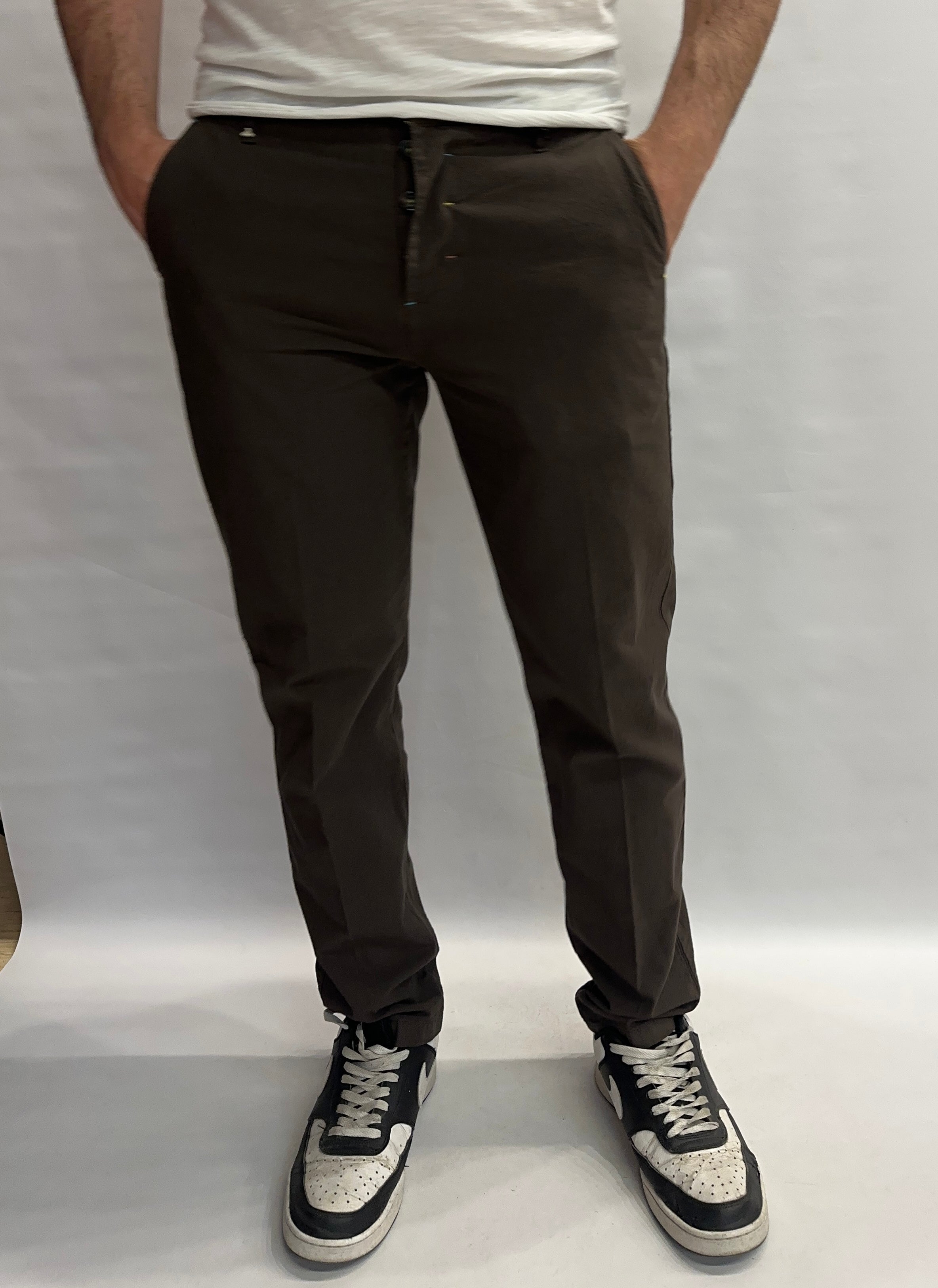 Pantalone BERNA modello chino in Cotone/Lino - COD: 261380156
