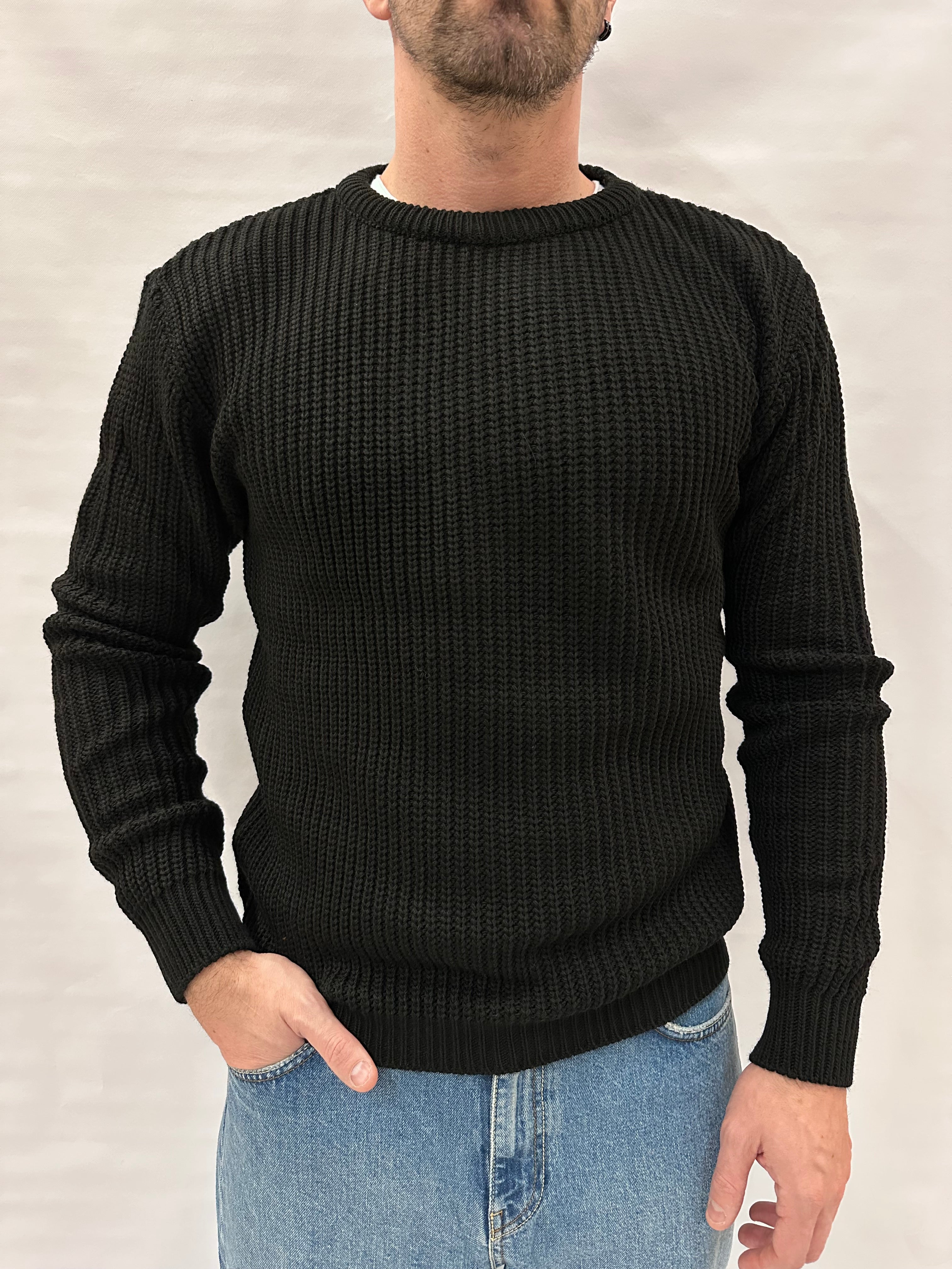 Maglione IMPERIAL girocollo, lavorato a ricami , Cod: M81416340