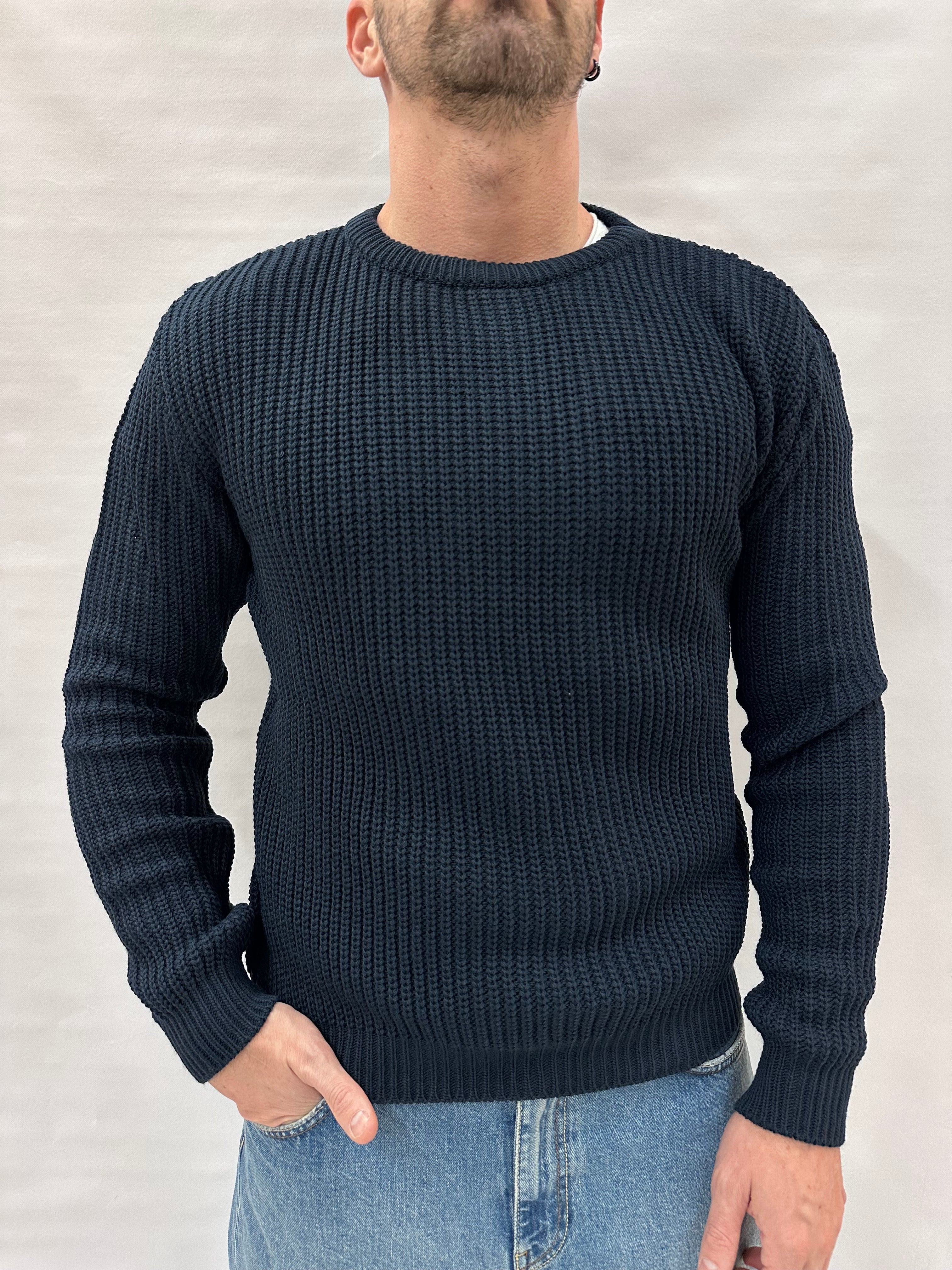 Maglione IMPERIAL girocollo, lavorato a ricami , Cod: M81416340