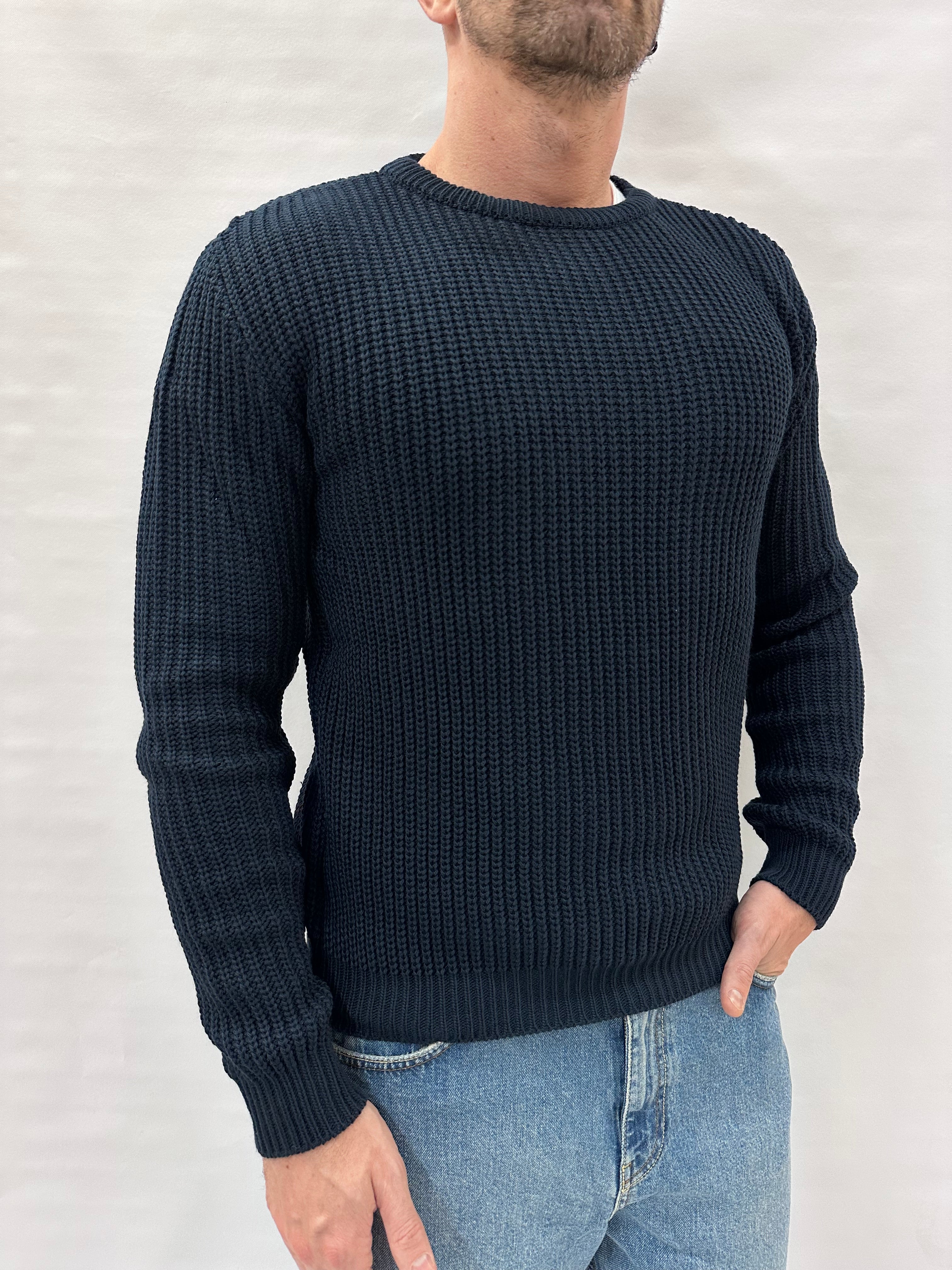 Maglione IMPERIAL girocollo, lavorato a ricami , Cod: M81416340