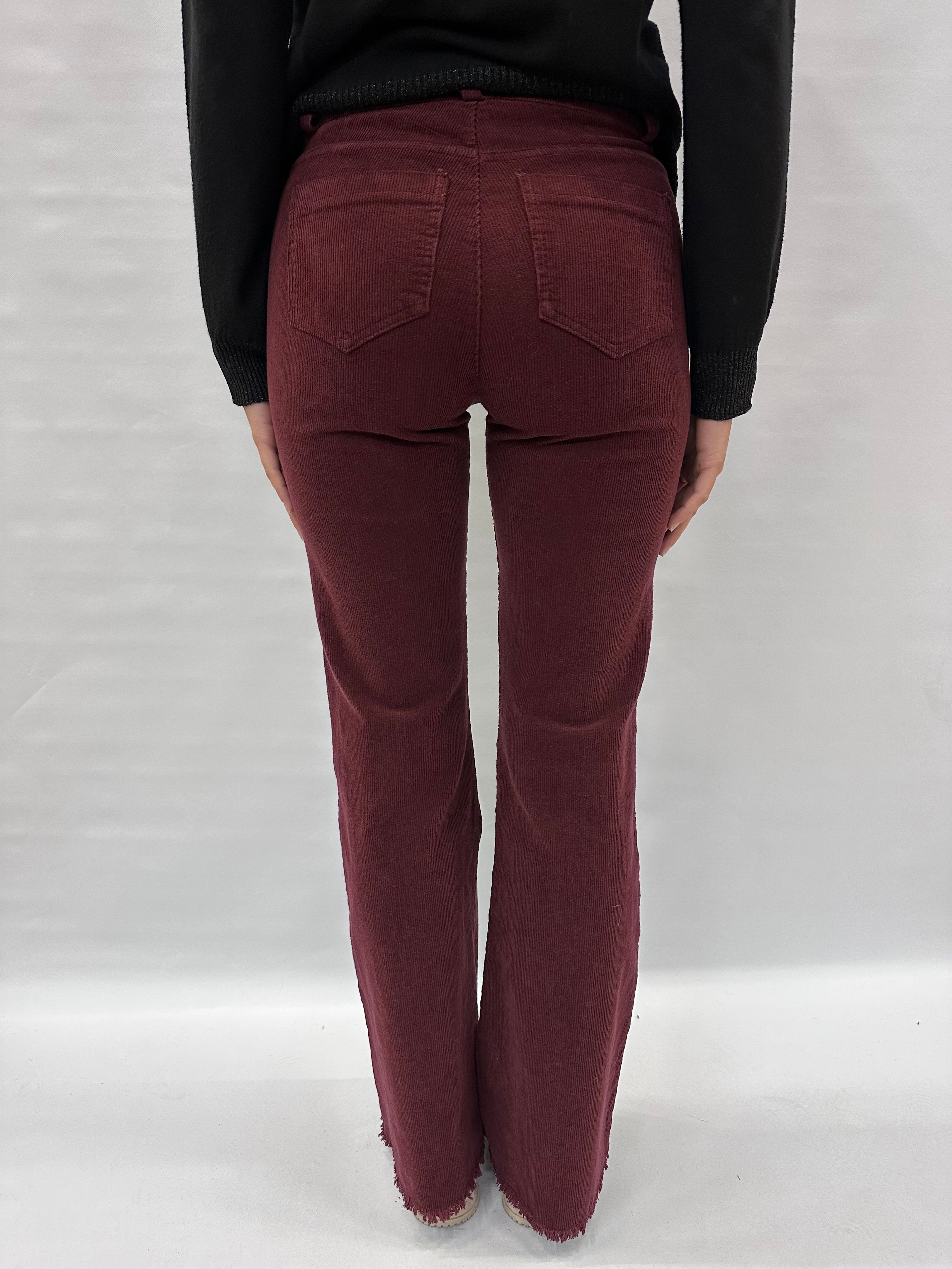 Pantalone TENSIONE IN in velluto a zampa  COD: PA3778
