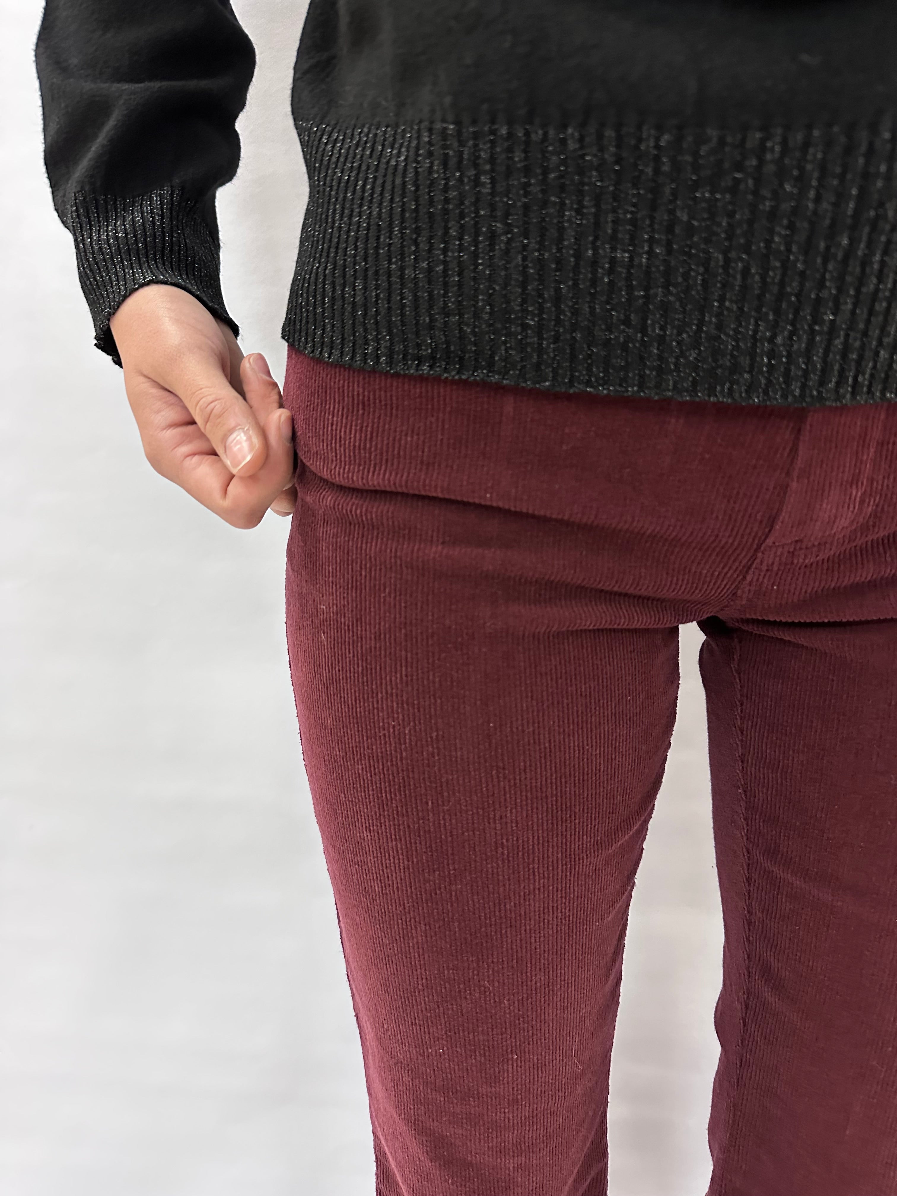 Pantalone TENSIONE IN in velluto a zampa  COD: PA3778