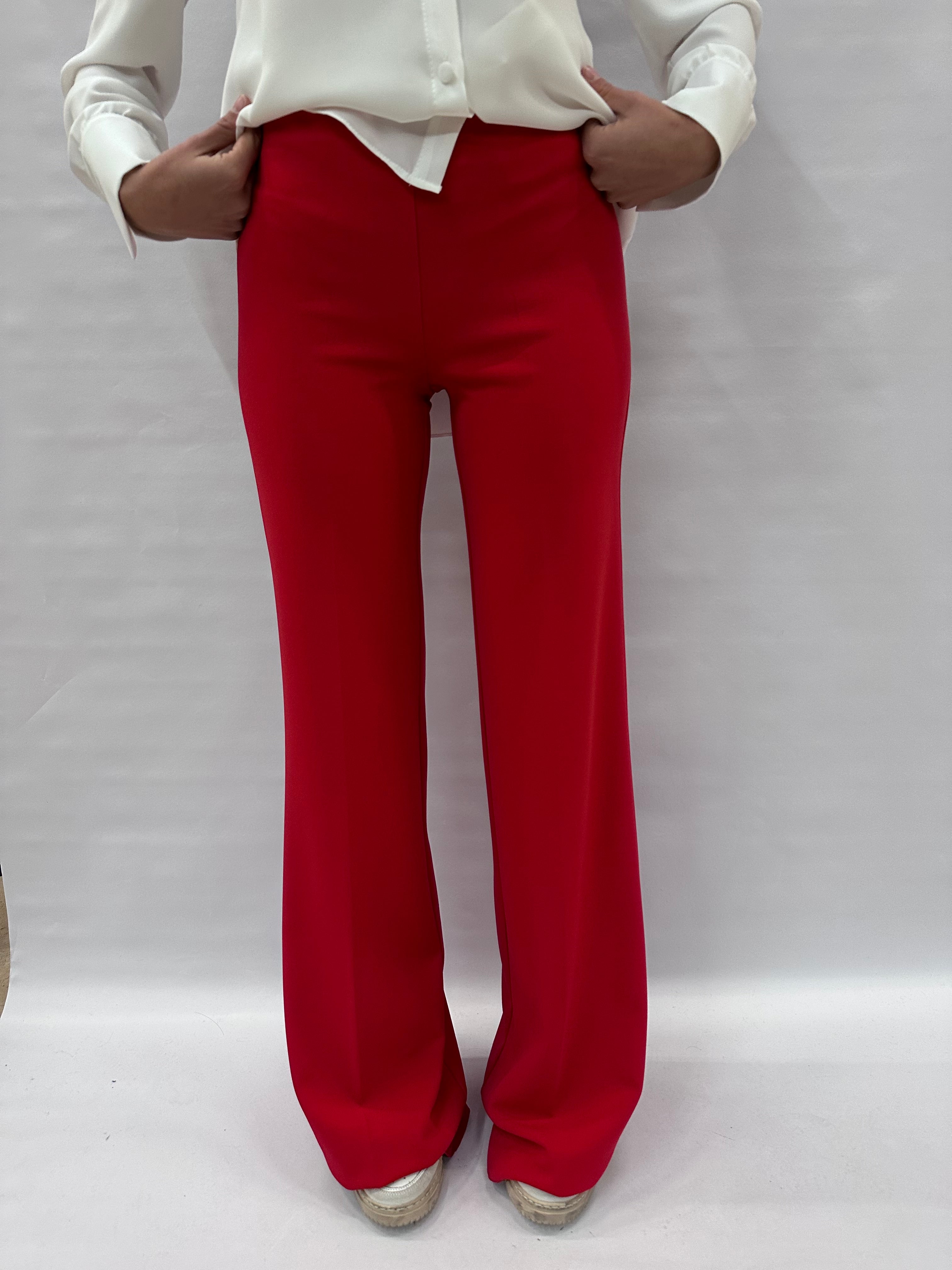 Pantalone RINASCIMENTO in crêpe a palazzo disponibile anche con due giacche in coordinato COD: CFC0125424003