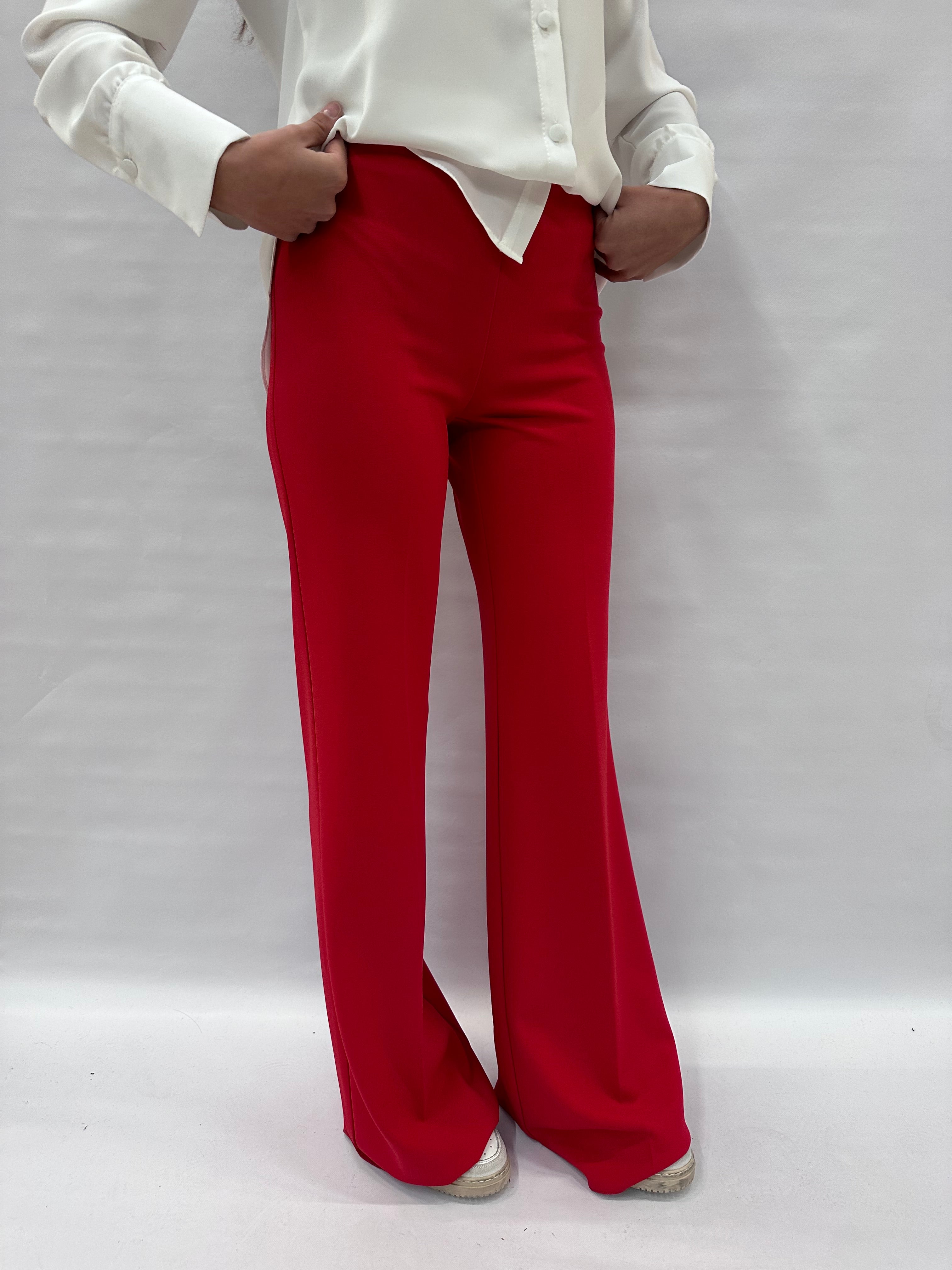 Pantalone RINASCIMENTO in crêpe a palazzo disponibile anche con due giacche in coordinato COD: CFC0125424003