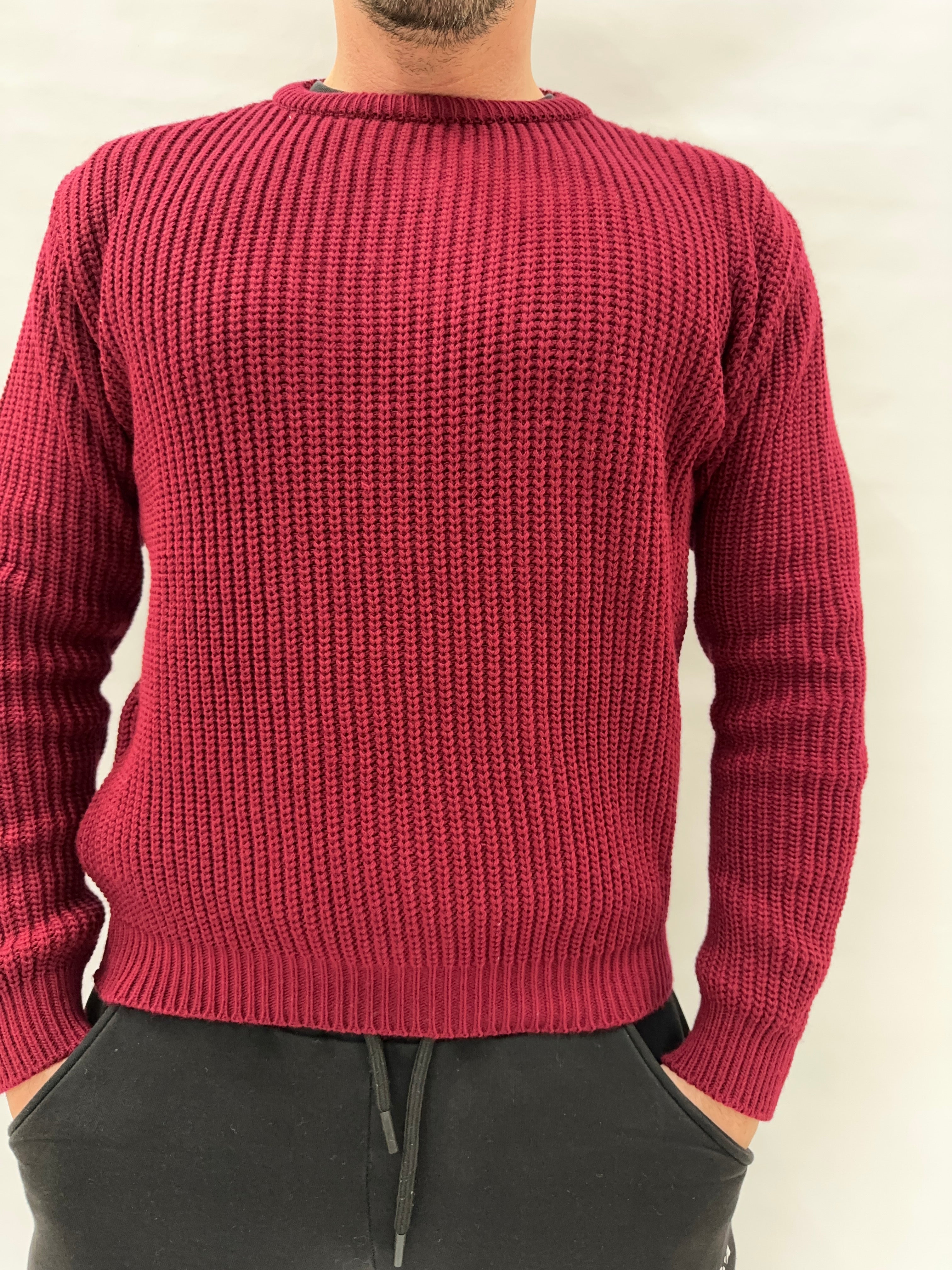 Maglione IMPERIAL girocollo, lavorato a ricami , Cod: M81416340