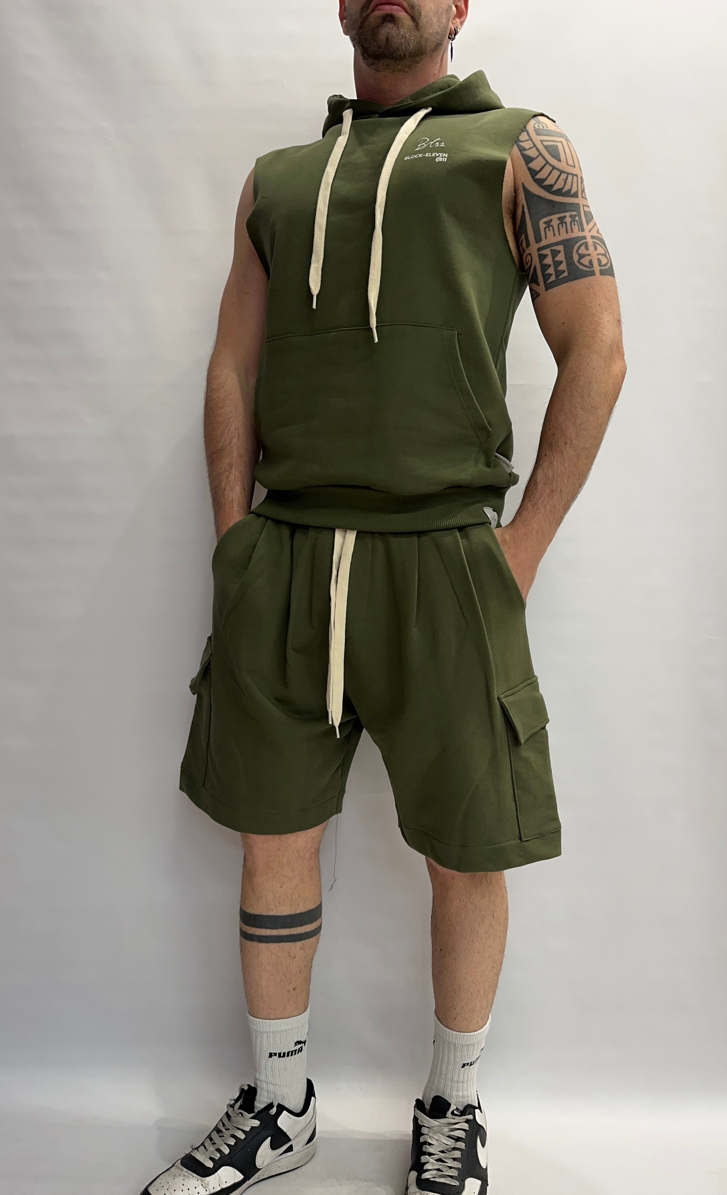Coordinato BL11 composto da bermuda e smanicato , COD: 27BL05239 E 27BL060239