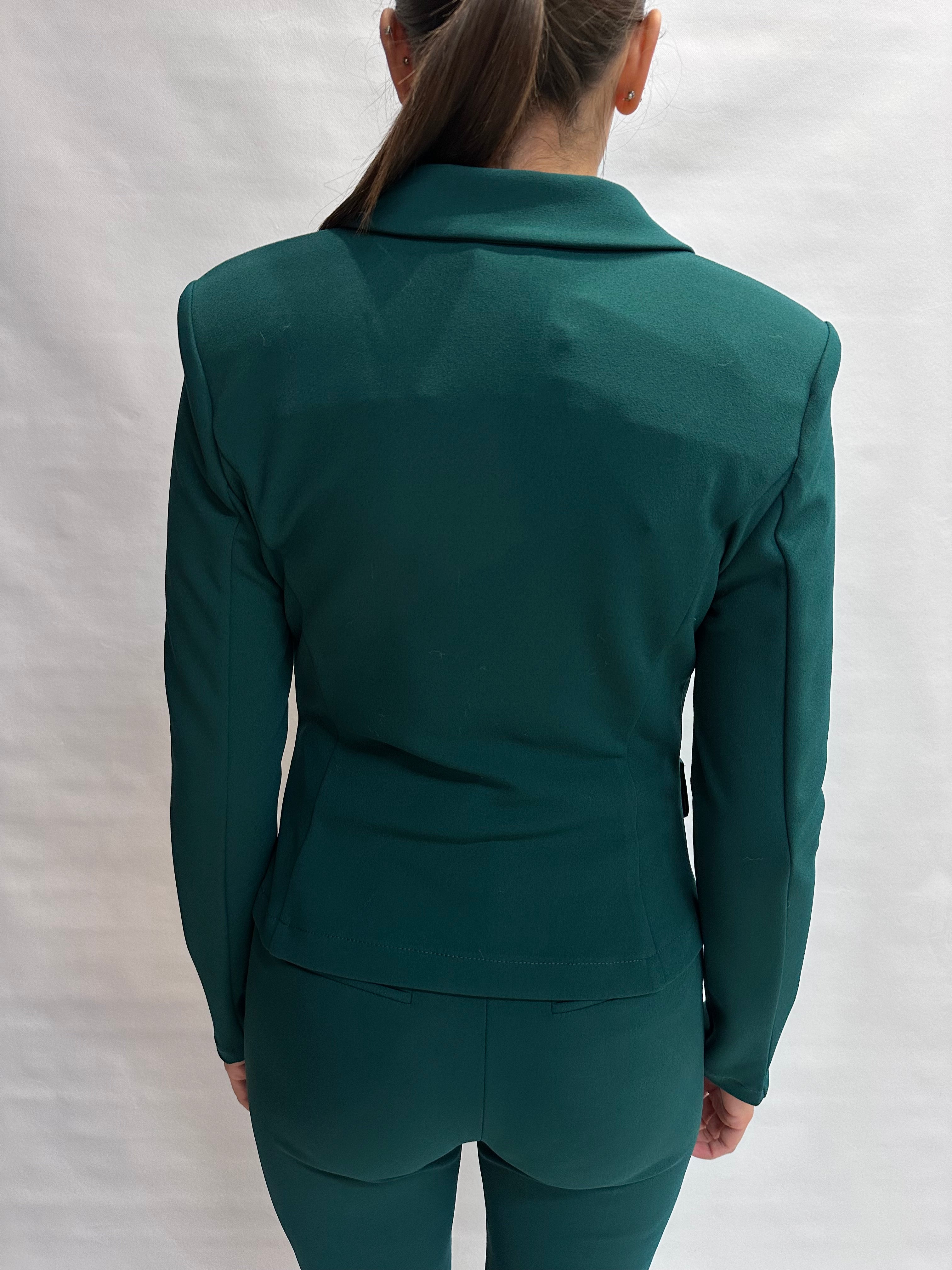 Giacca RINASCIMENTO corta in crêpe disponibile con due pantaloni in coordinato - COD: CFC0125325003