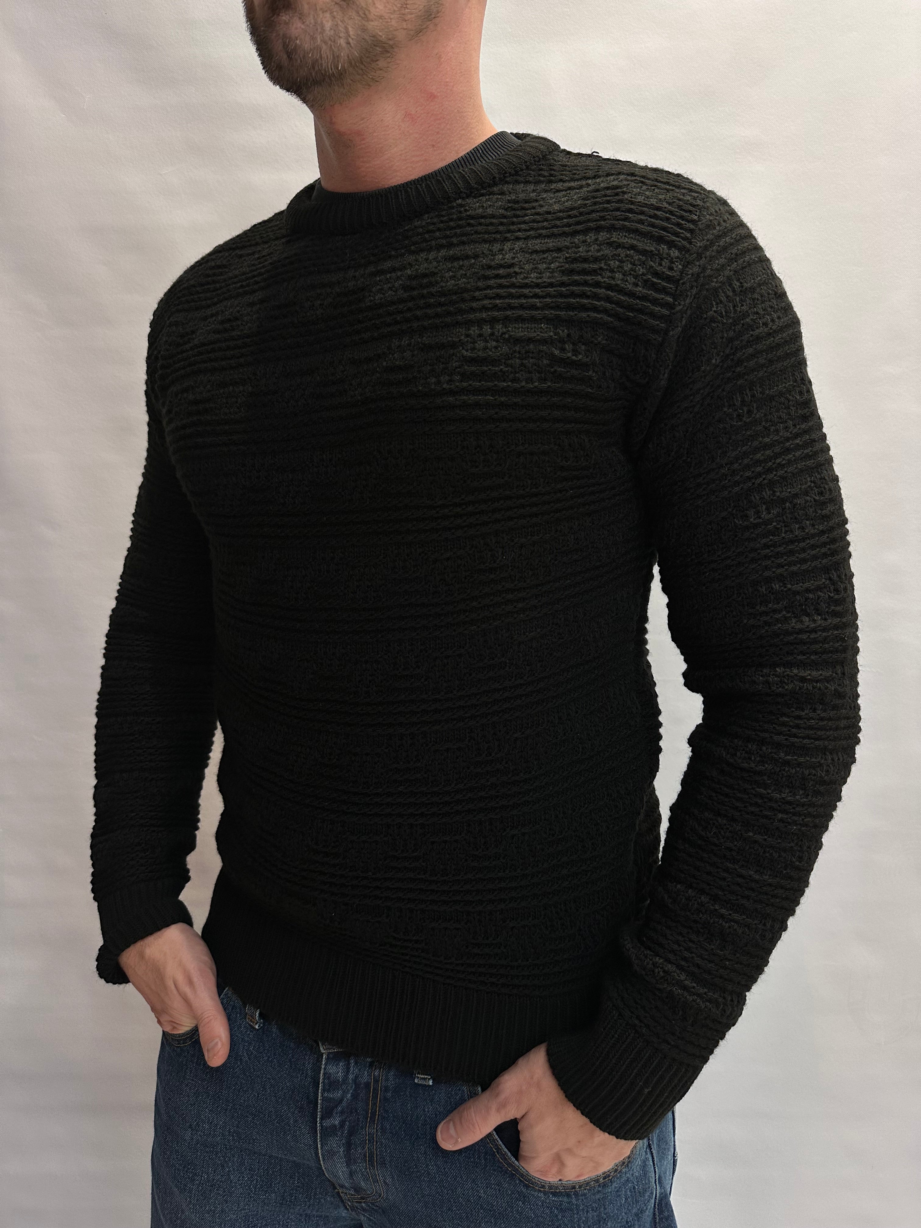 Maglione IMPERIAL girocollo, lavorato a ricami , Cod: M81416383