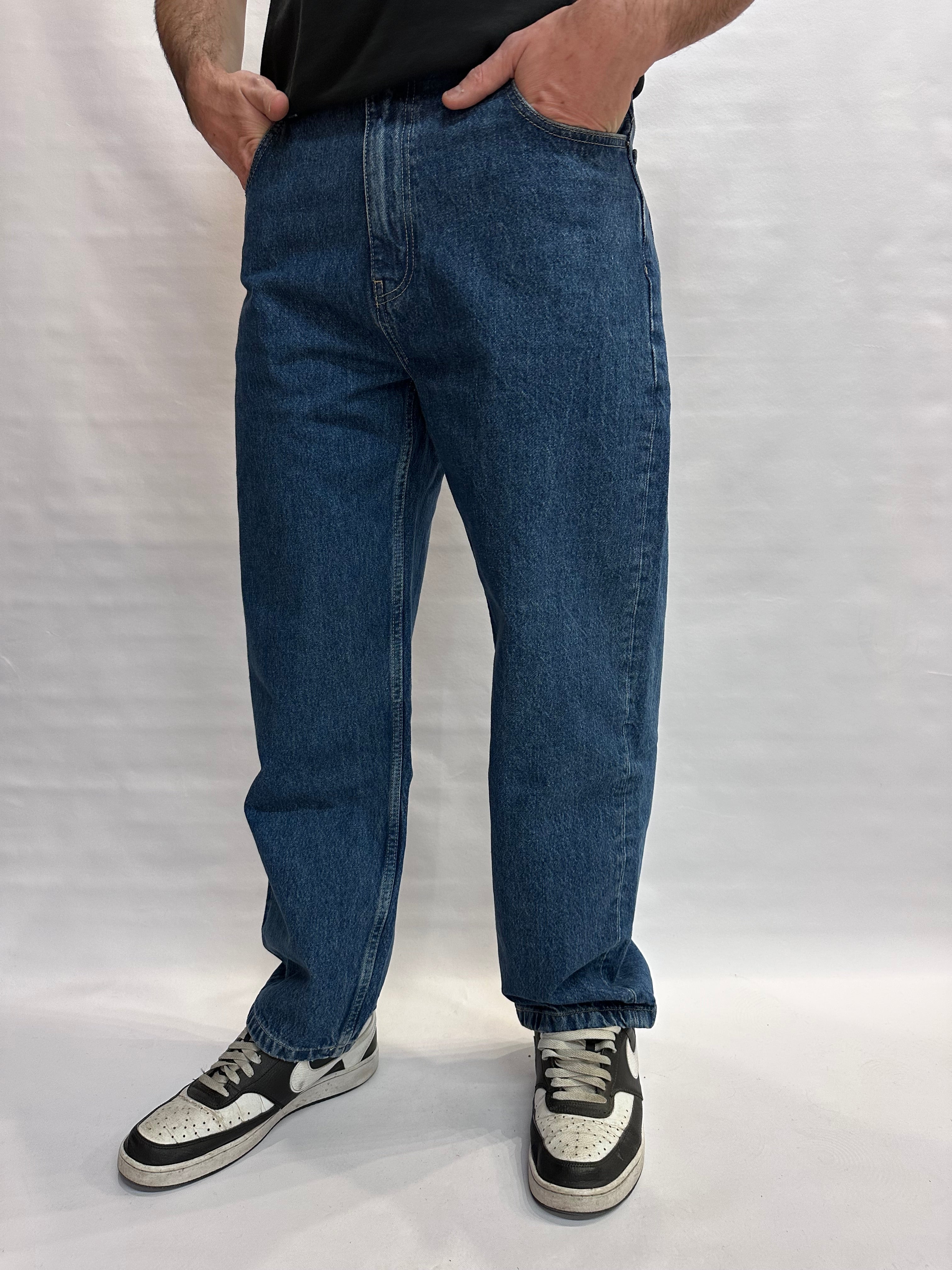 Jeans IMPERIAL modello wide "relaxed fit" color Blu Denim  - COD: P86014006