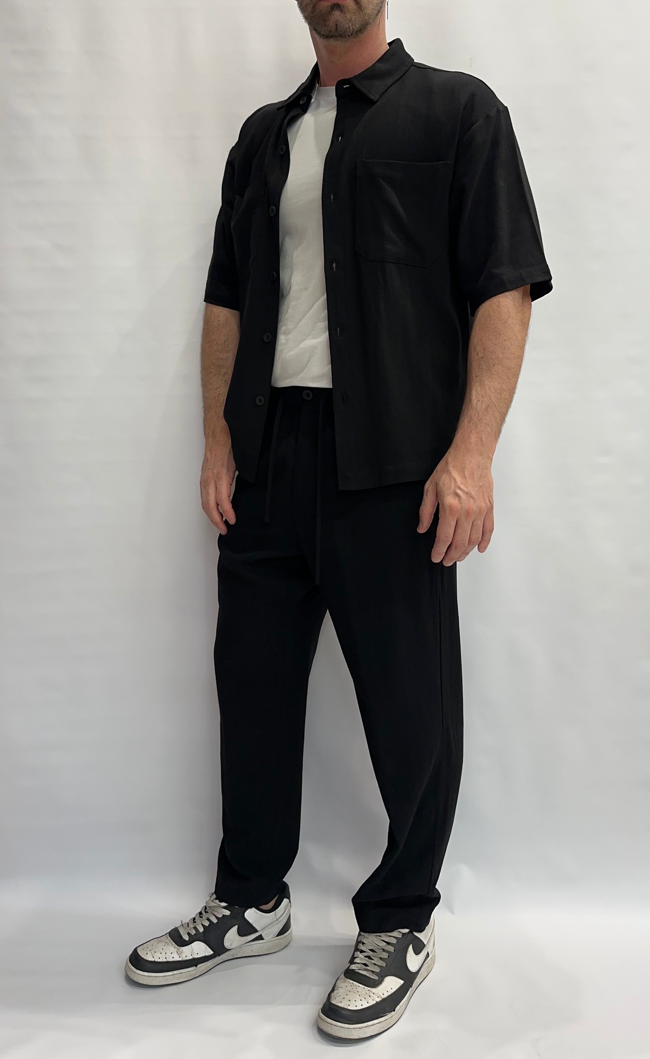 Pantalone IMPERIAL morbido di gamba, con coulisse in vita, disponibile anche con camicia in coordinato - COD: P89793XY13
