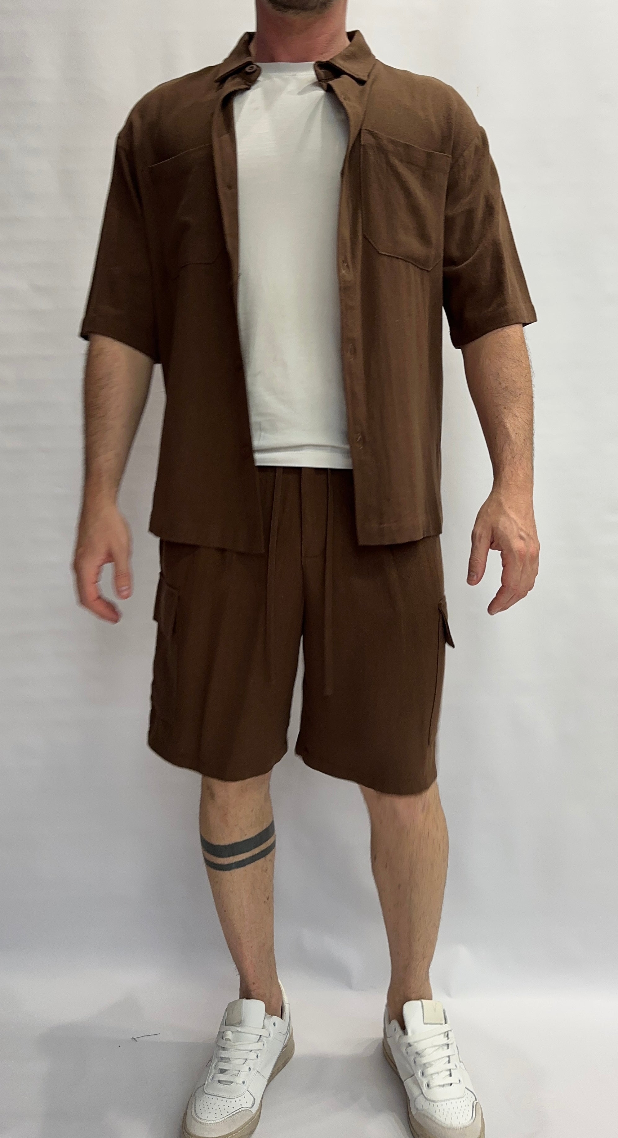 Bermuda IMPERIAL morbido di gamba, con coulisse in vita, disponibile anche con camicia in coordinato - COD: D89793XY14