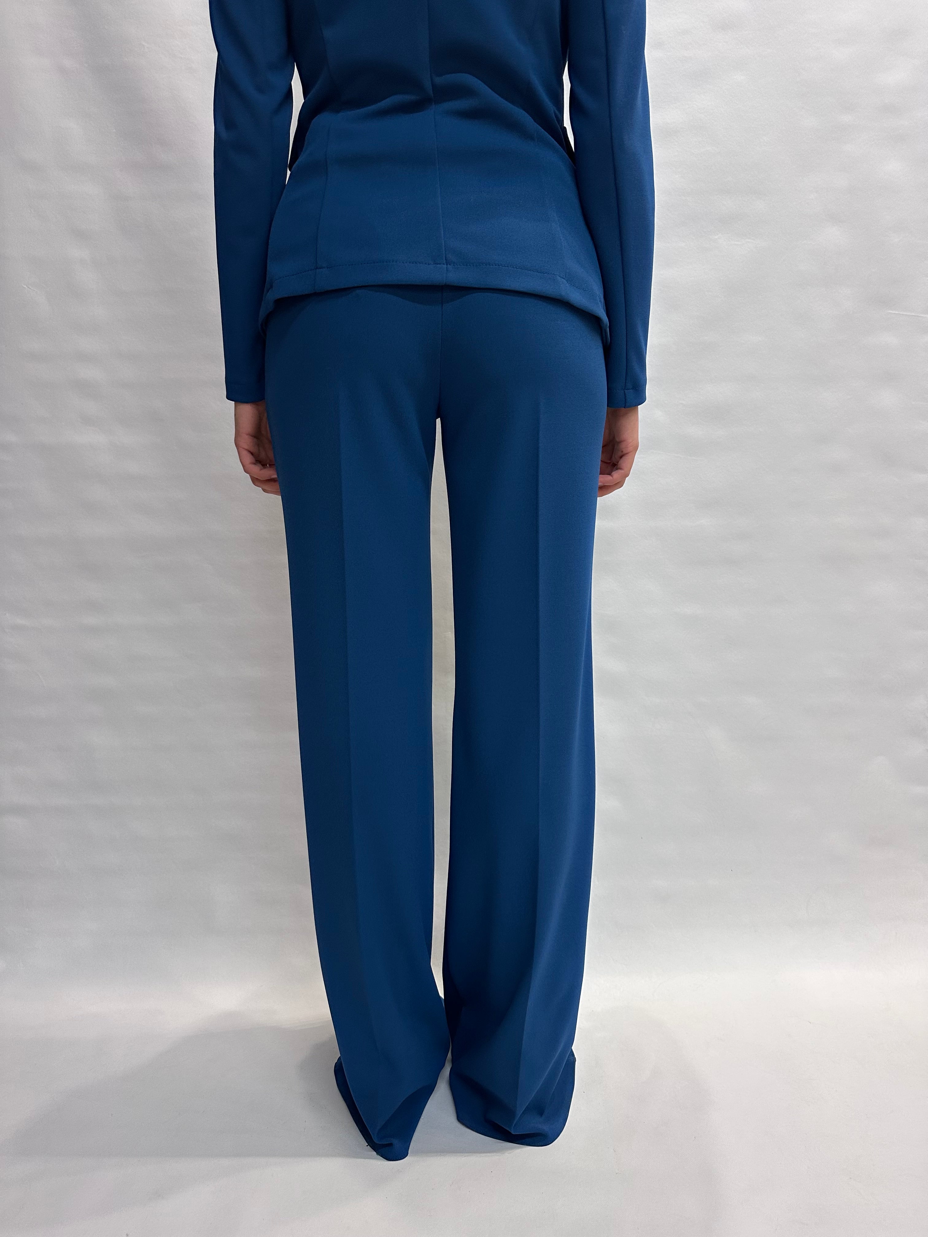 Pantalone RINASCIMENTO in crêpe a palazzo disponibile anche con tre giacche in coordinato COD: CFC0127877003