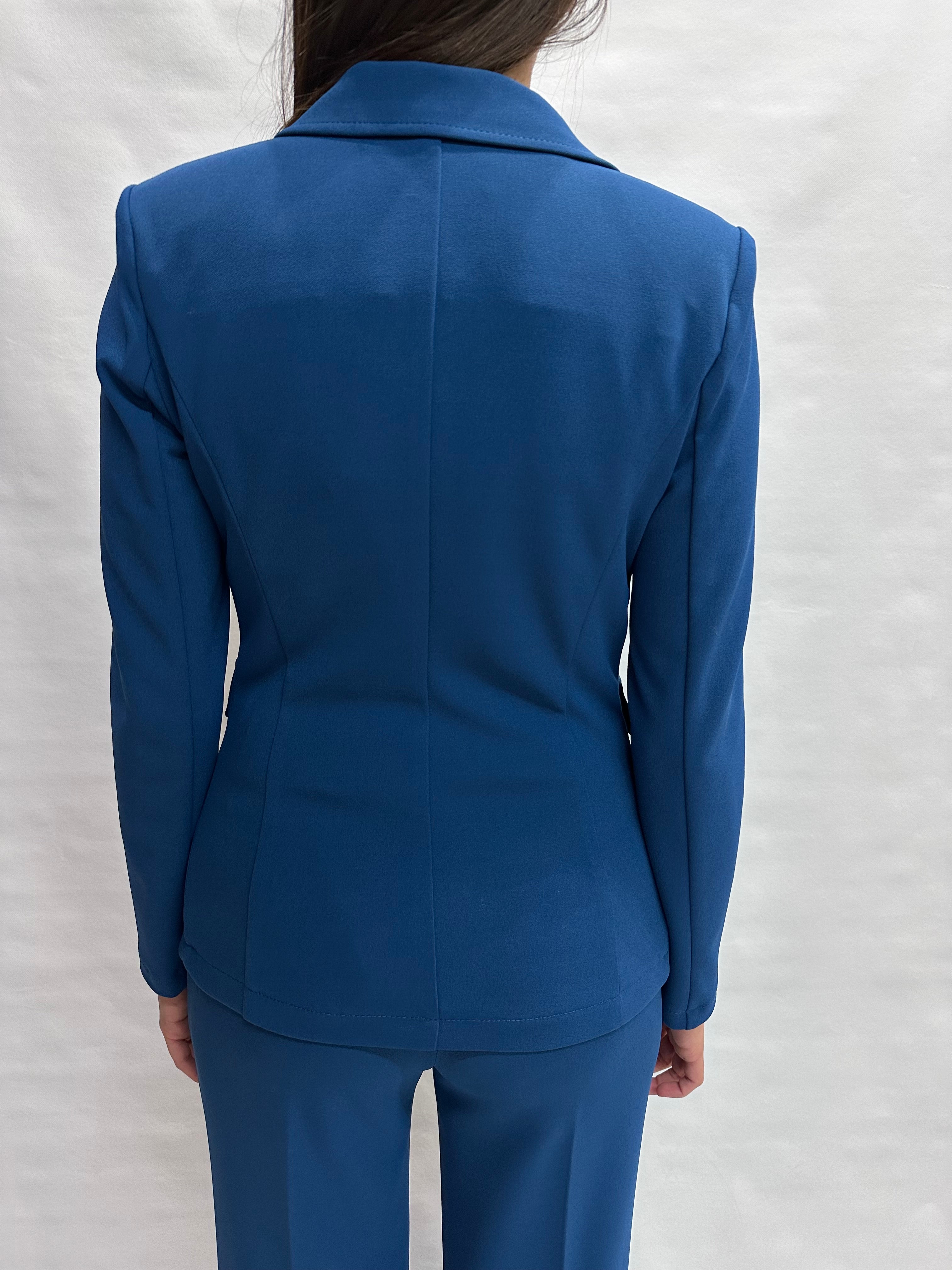 Giacca RINASCIMENTO  in crêpe monopetto disponibile anche con tre pantaloni in coordinato  - COD: CFC0125115003