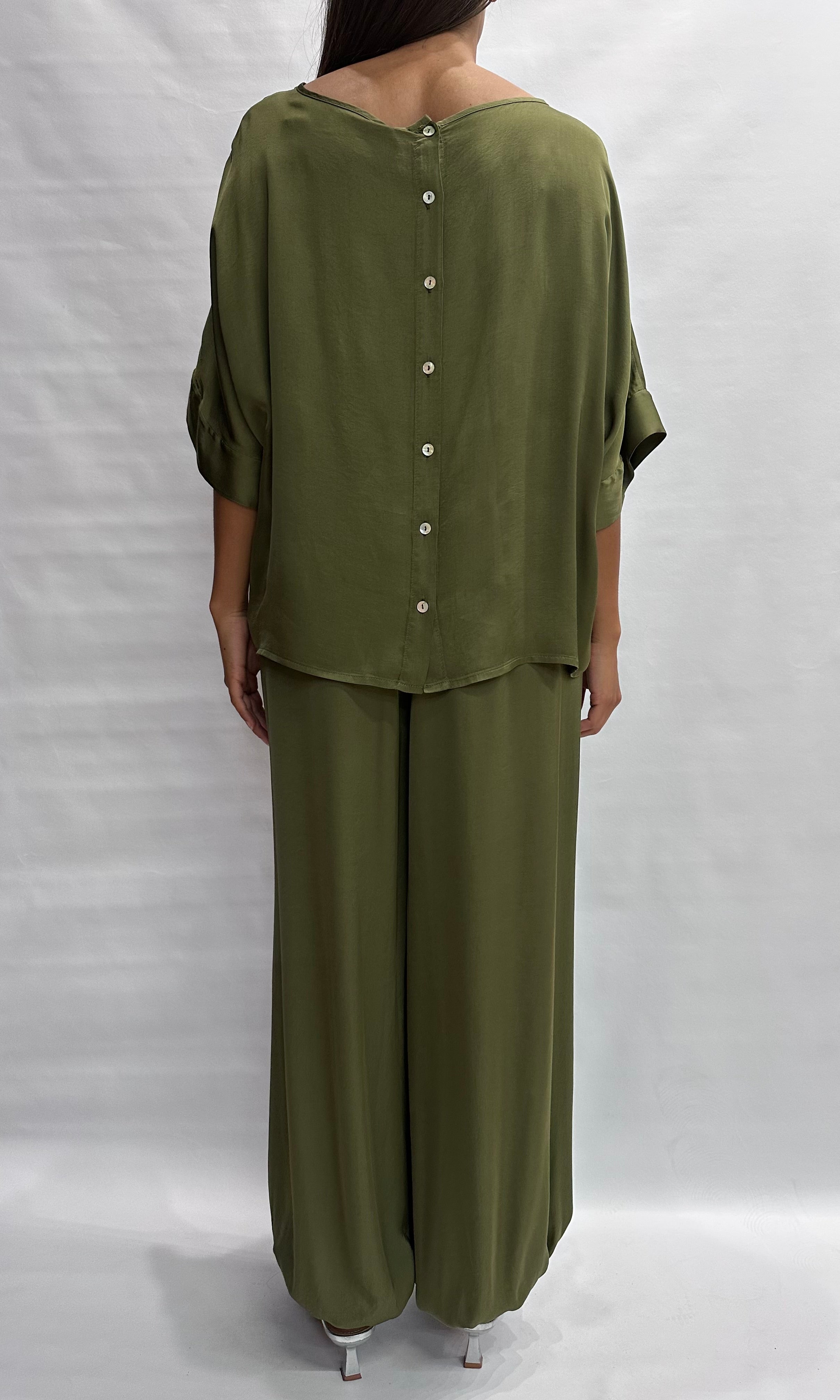 Pantalone TENSIONE IN modello "Aladino" disponibile anche con 3 pezzi sopra in coordinato, COD: G431P22R