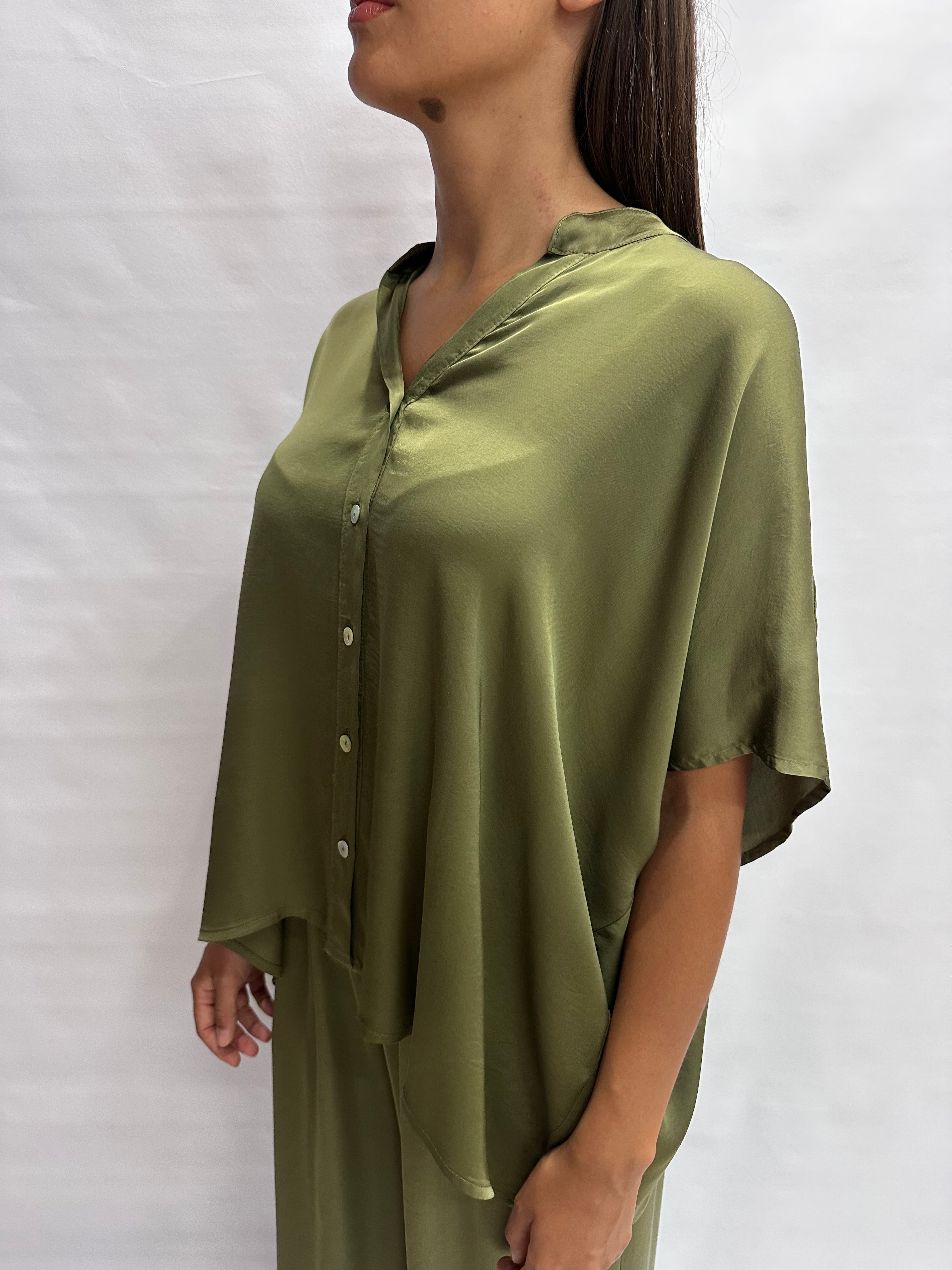 Camicetta TENSIONE IN asimmetrica disponibile anche con pantalone in coordinato,  COD: F5039C05