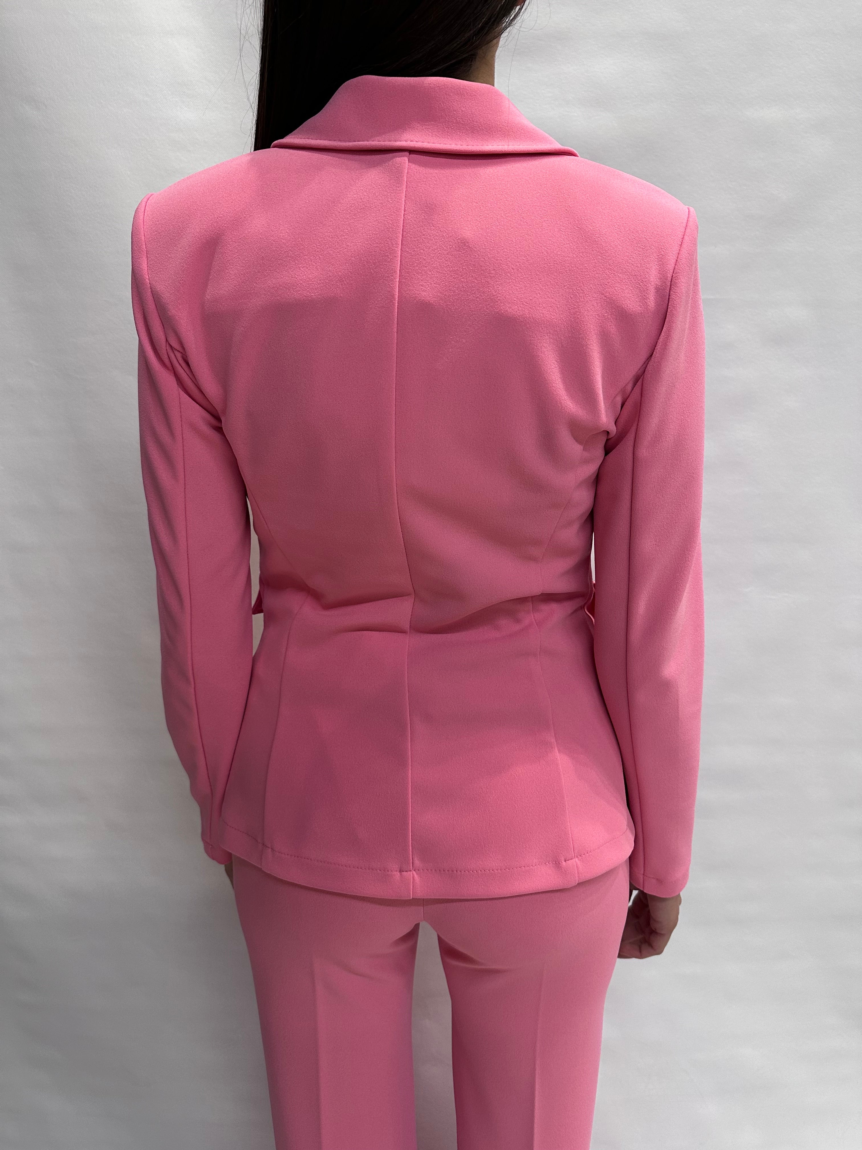 Giacca RINASCIMENTO in crêpe monopetto disponibile con pantalone coordinato - COD: CFC0127897003