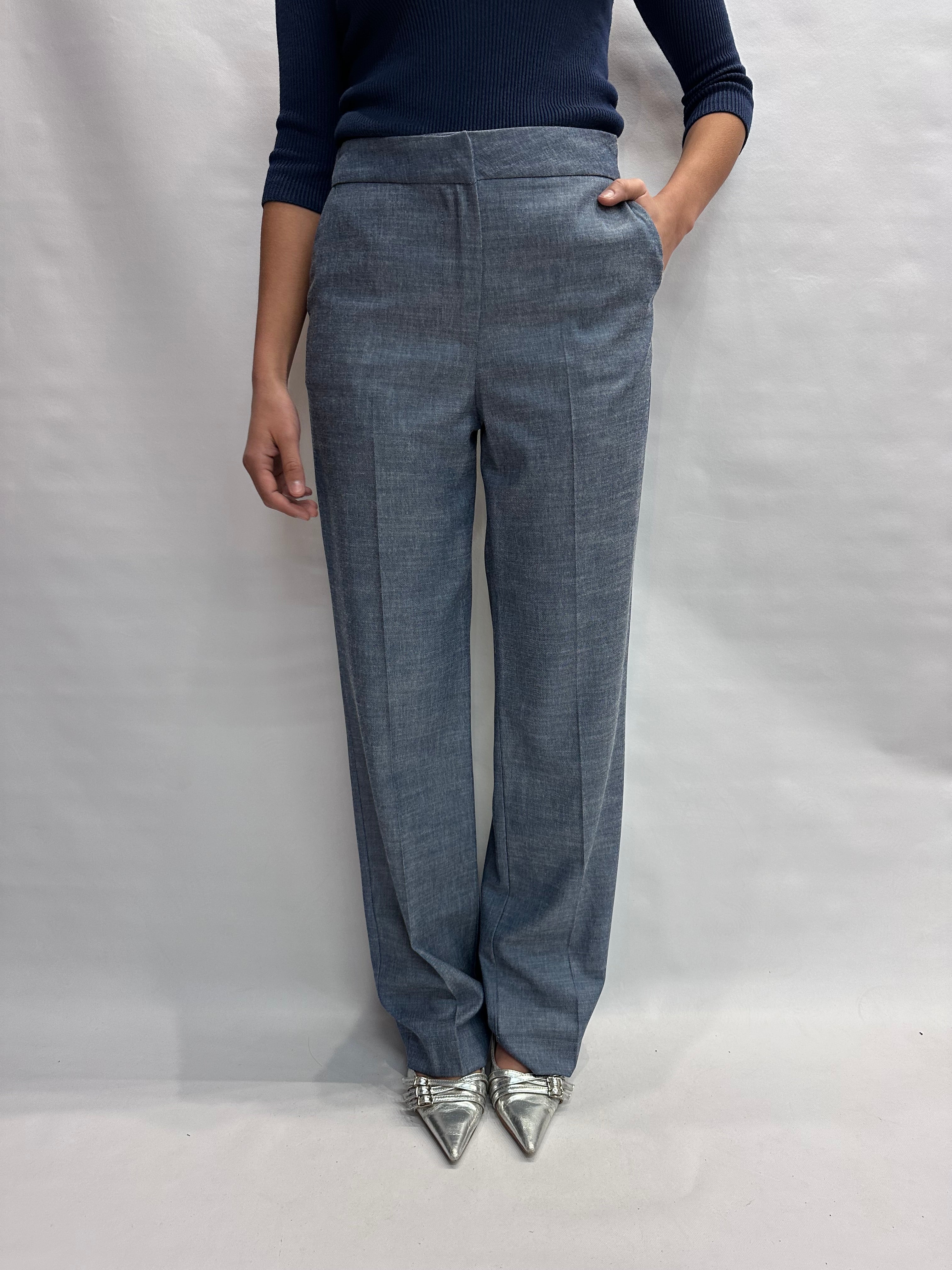 Pantalone RINASCIMENTO in Lyocell a palazzo a vita alta COD: CFC0127587003