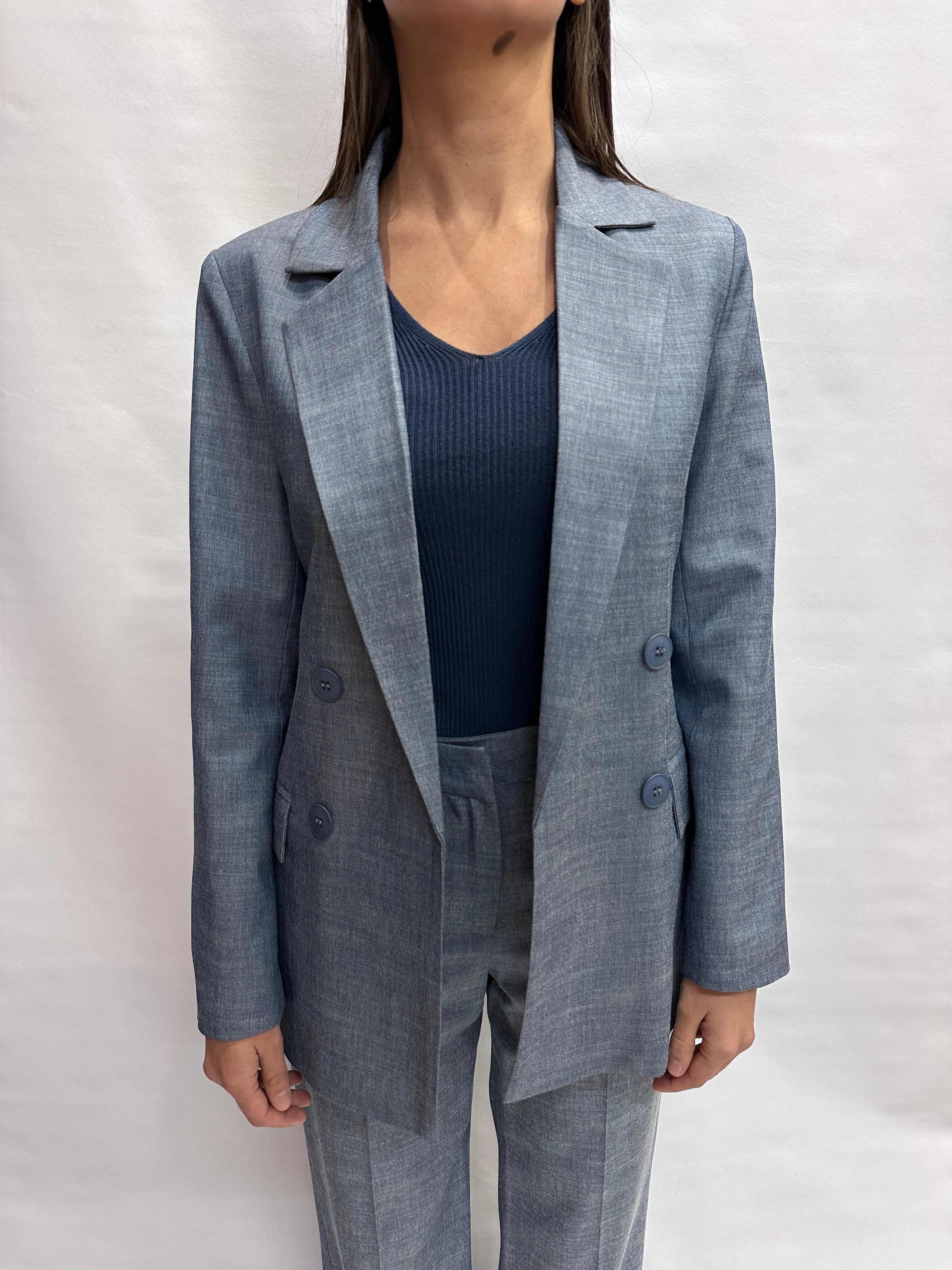 Giacca RINASCIMENTO in Lyocell con finto doppiopetto disponibile con pantalone coordinato - COD: CFC0127588003