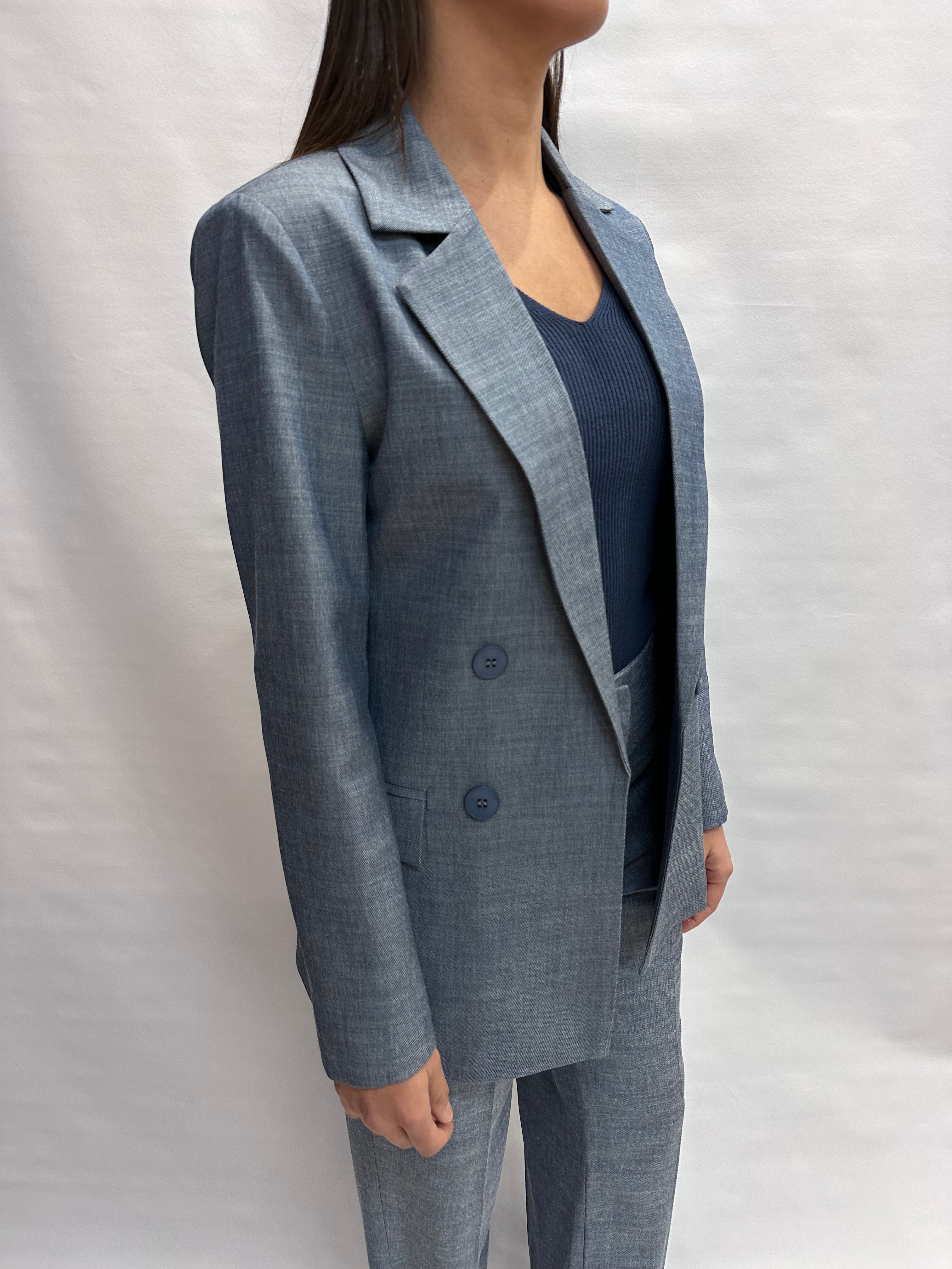 Giacca RINASCIMENTO in Lyocell con finto doppiopetto disponibile con pantalone coordinato - COD: CFC0127588003