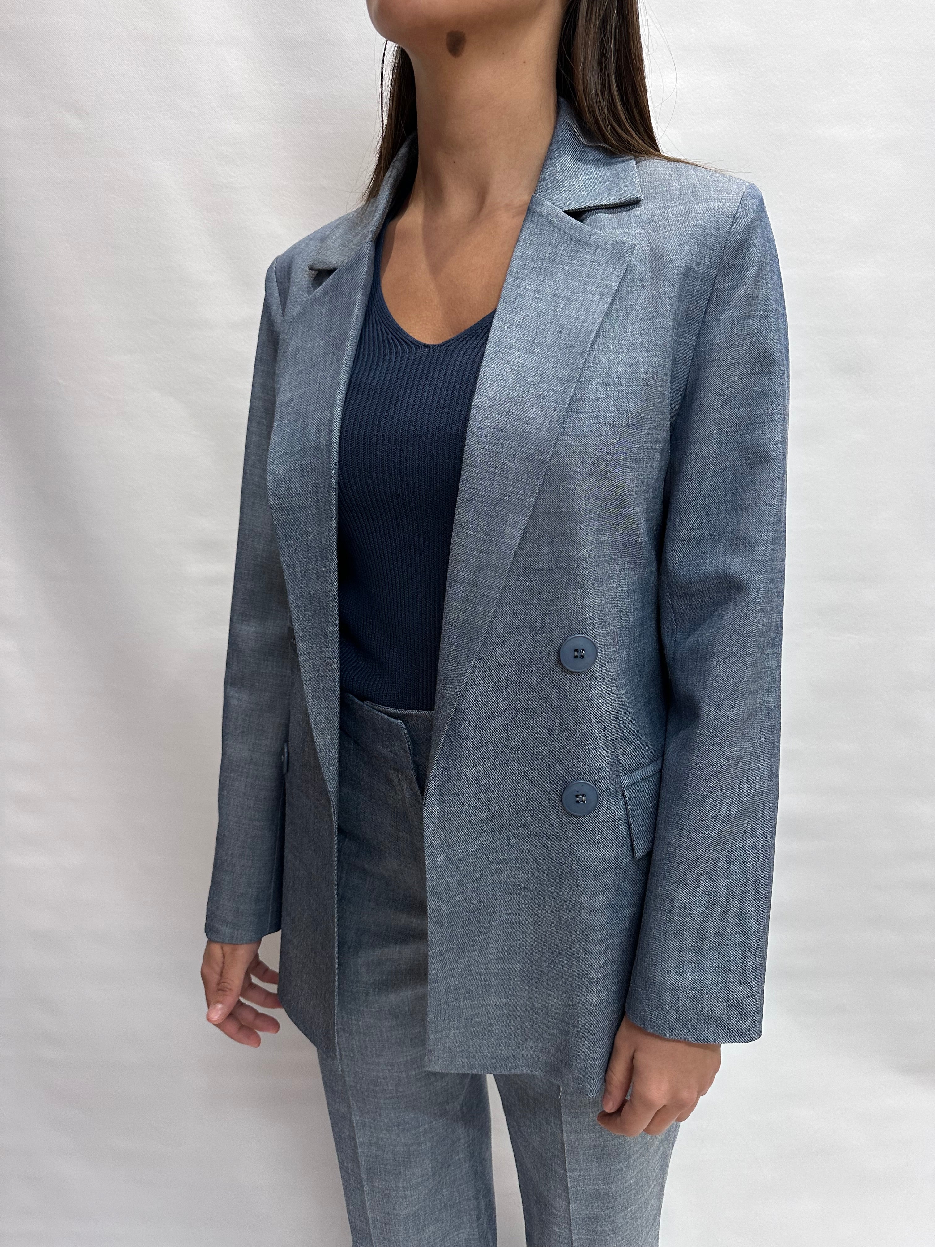 Giacca RINASCIMENTO in Lyocell con finto doppiopetto disponibile con pantalone coordinato - COD: CFC0127588003