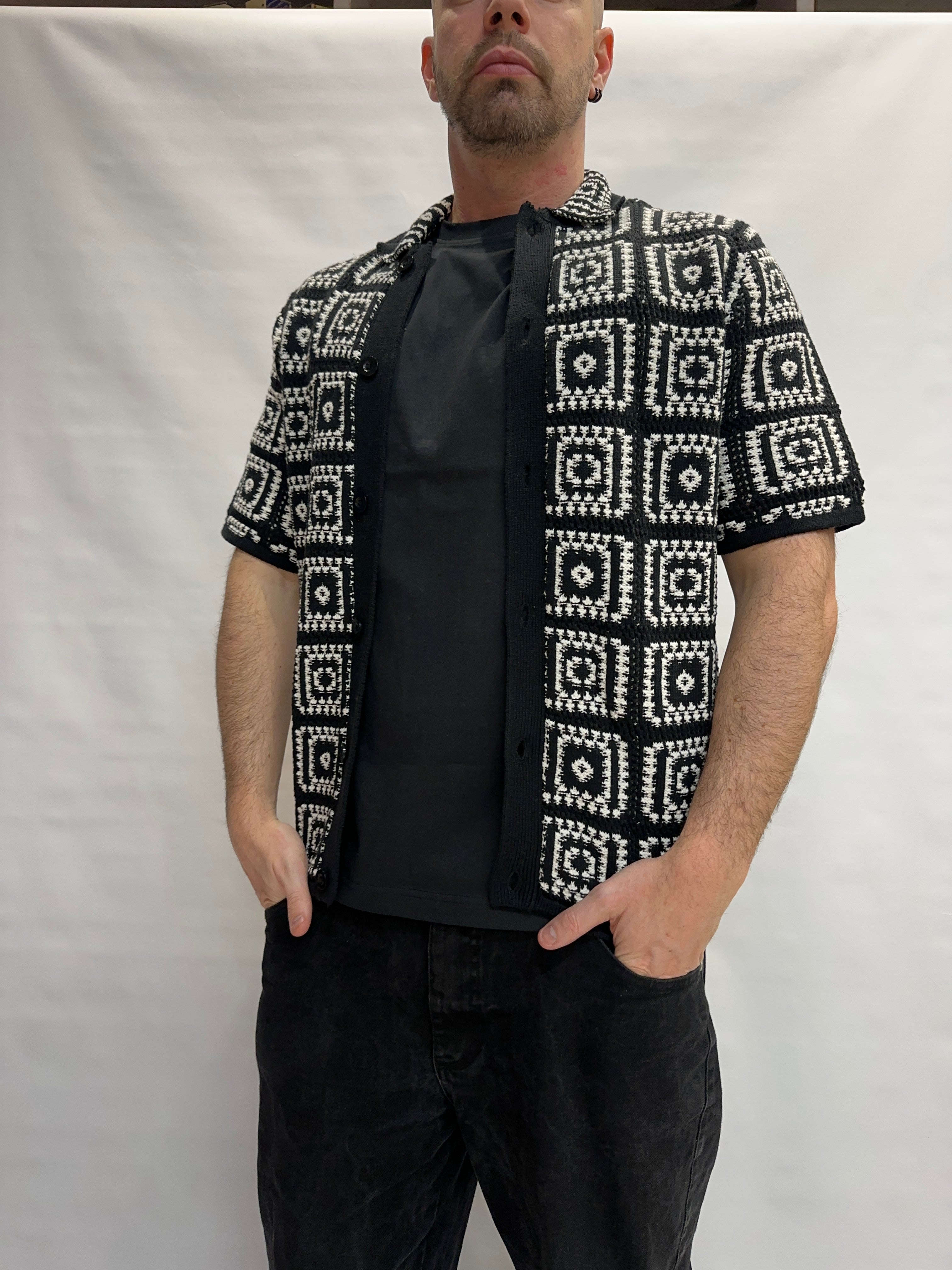 Camicia in maglia ONLY&SONS 100% Cotone con trama a quadri - Cod: ONSBART