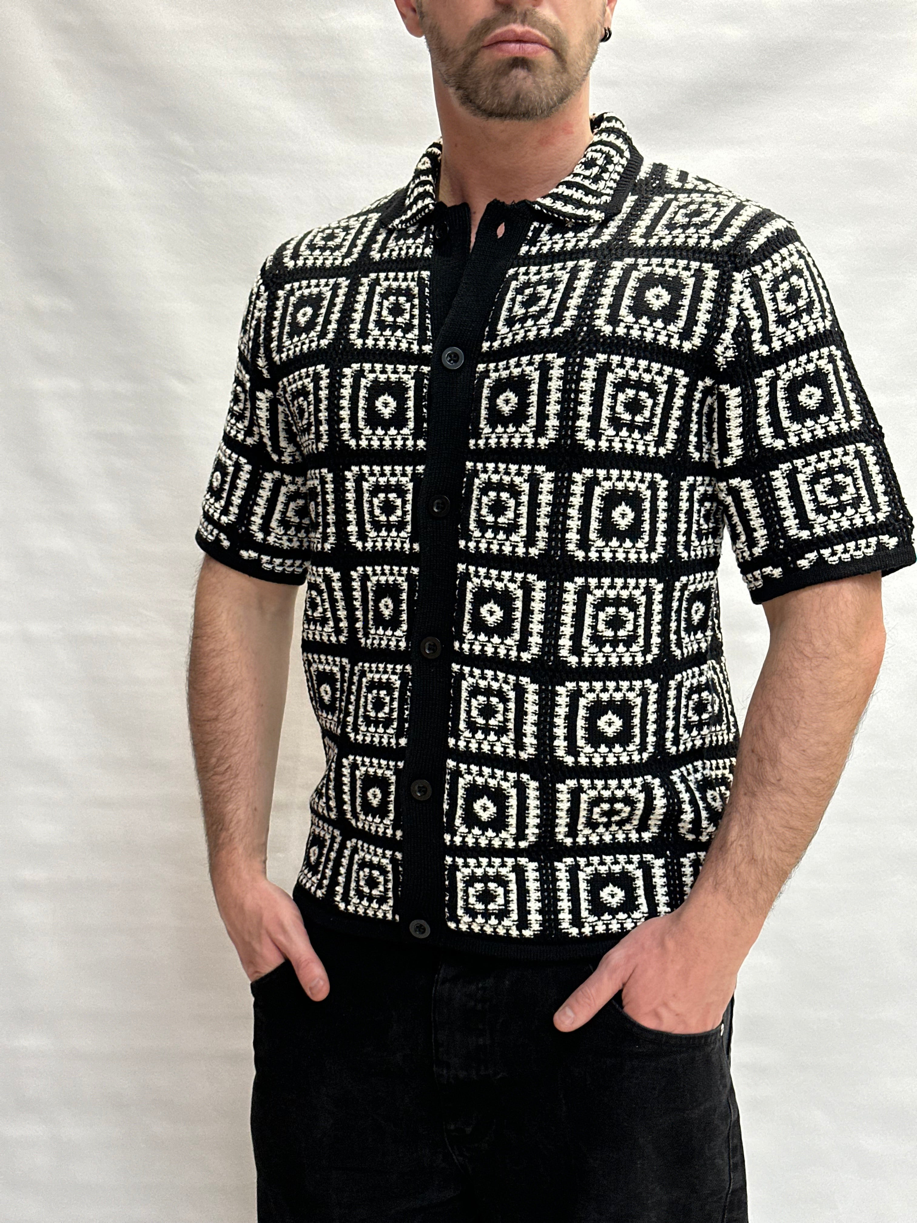 Camicia in maglia ONLY&SONS 100% Cotone con trama a quadri - Cod: ONSBART