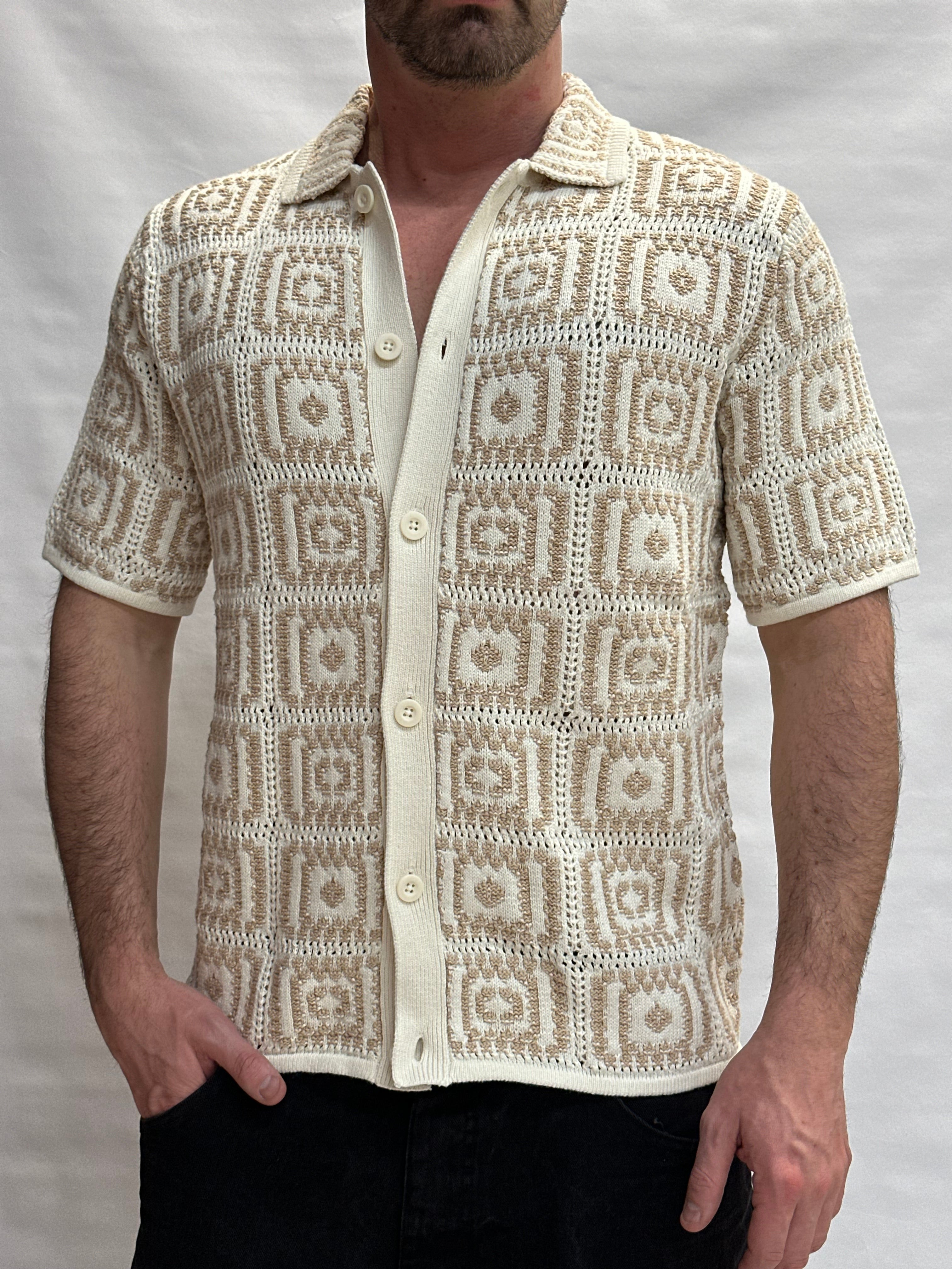 Camicia in maglia ONLY&SONS 100% Cotone con trama a quadri - Cod: ONSBART