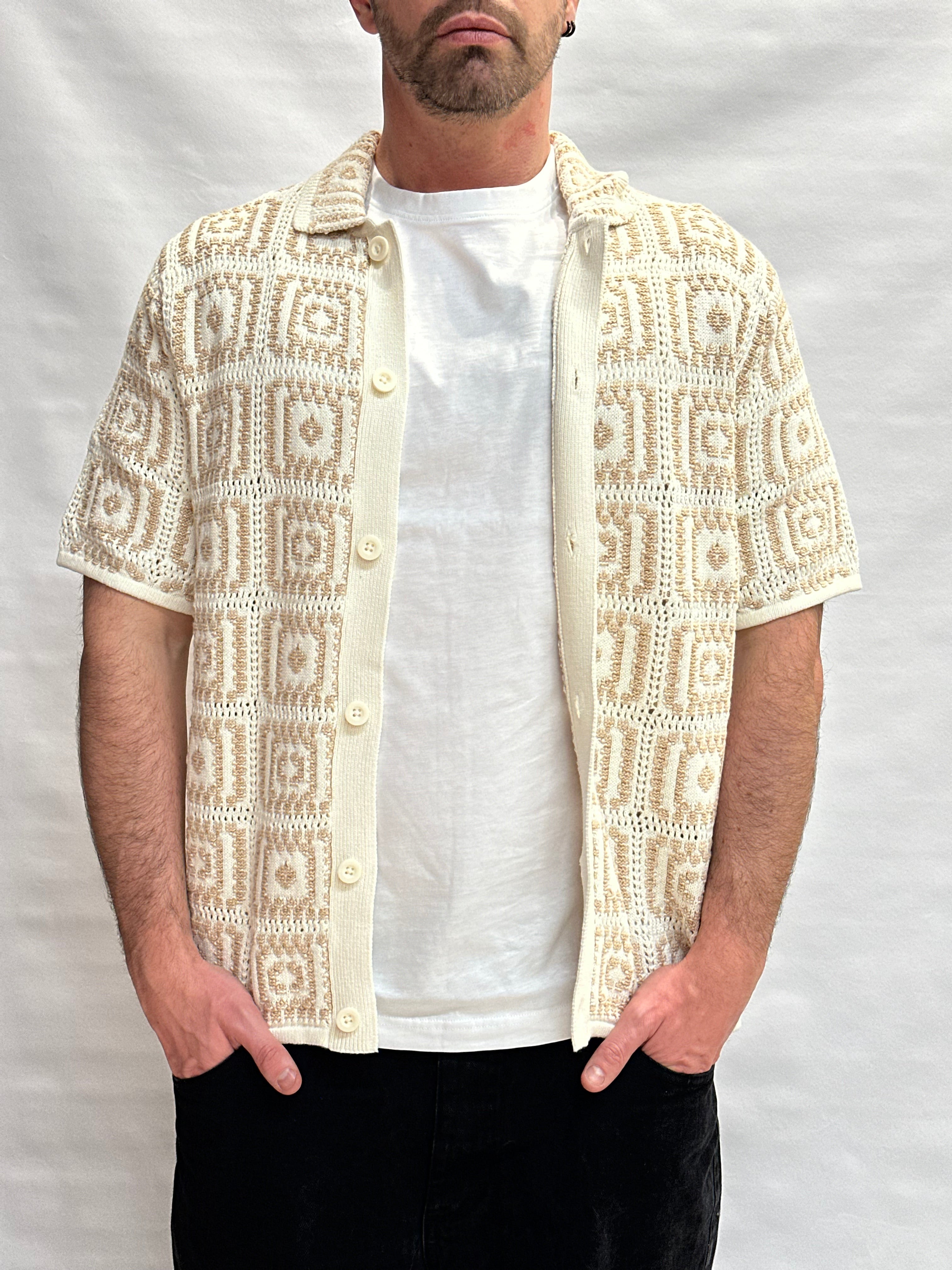 Camicia in maglia ONLY&SONS 100% Cotone con trama a quadri - Cod: ONSBART