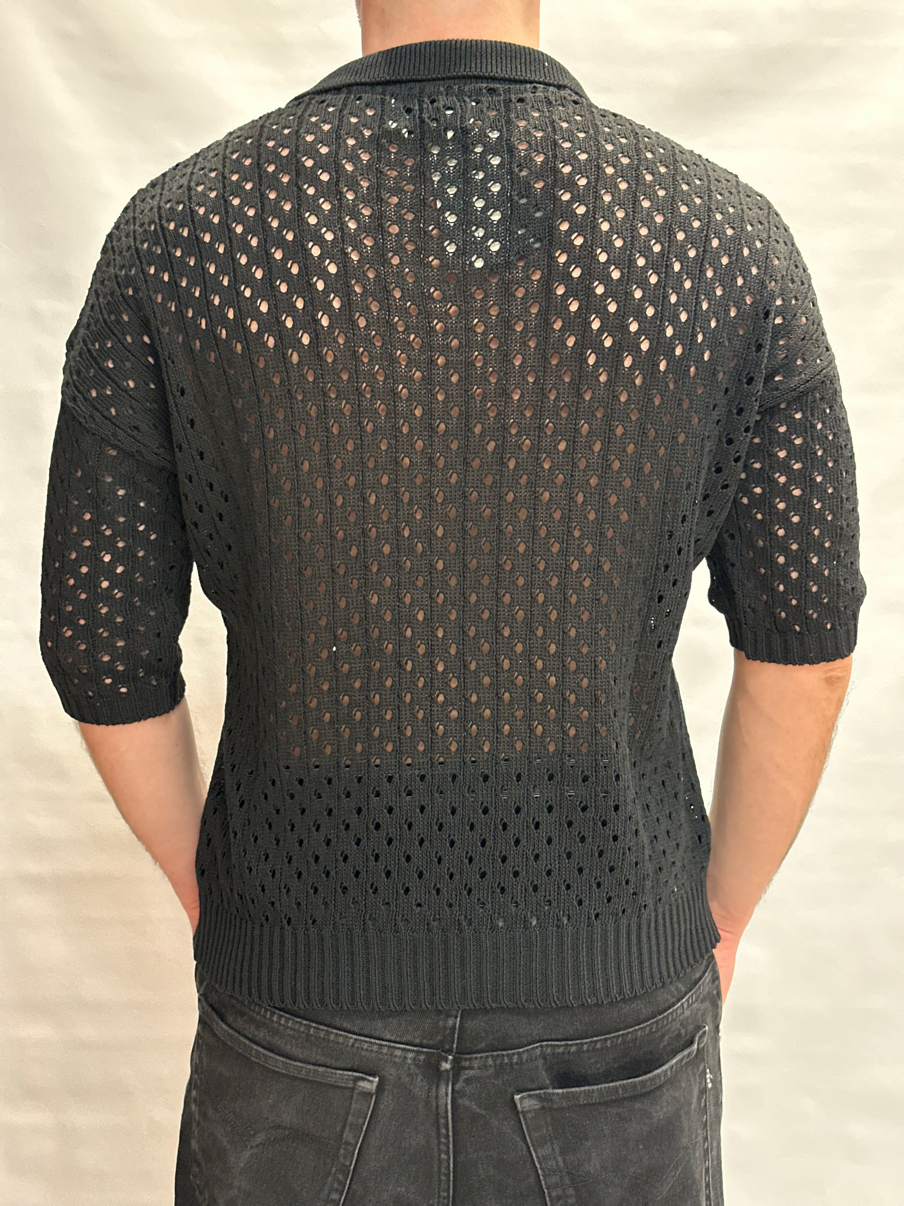 Polo BL11  in Cotone traforata - Cod: 03LD12800001