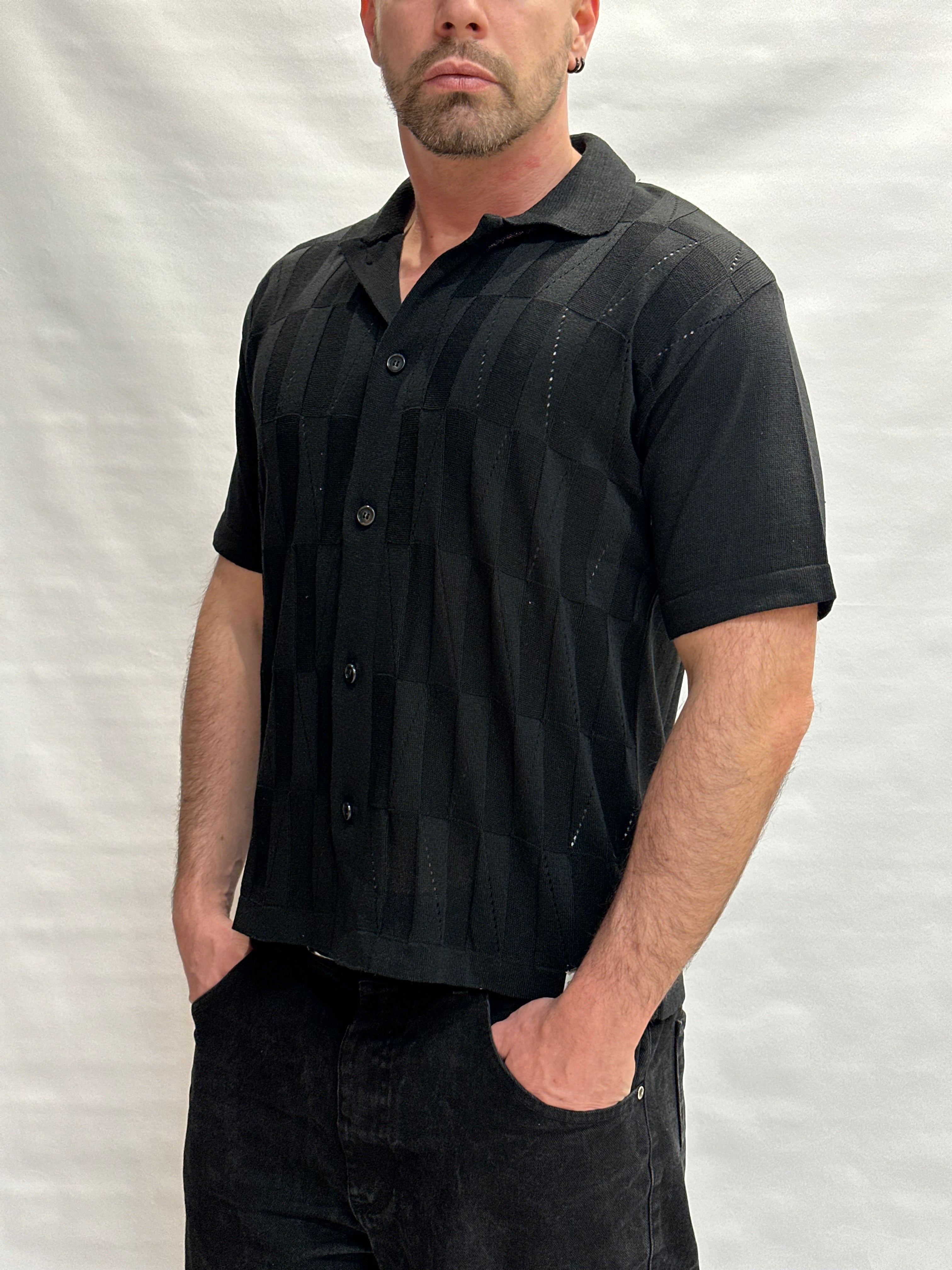 Camicia in maglia BL11 in Cotone leggermente traforata - Cod: 03LD14020001