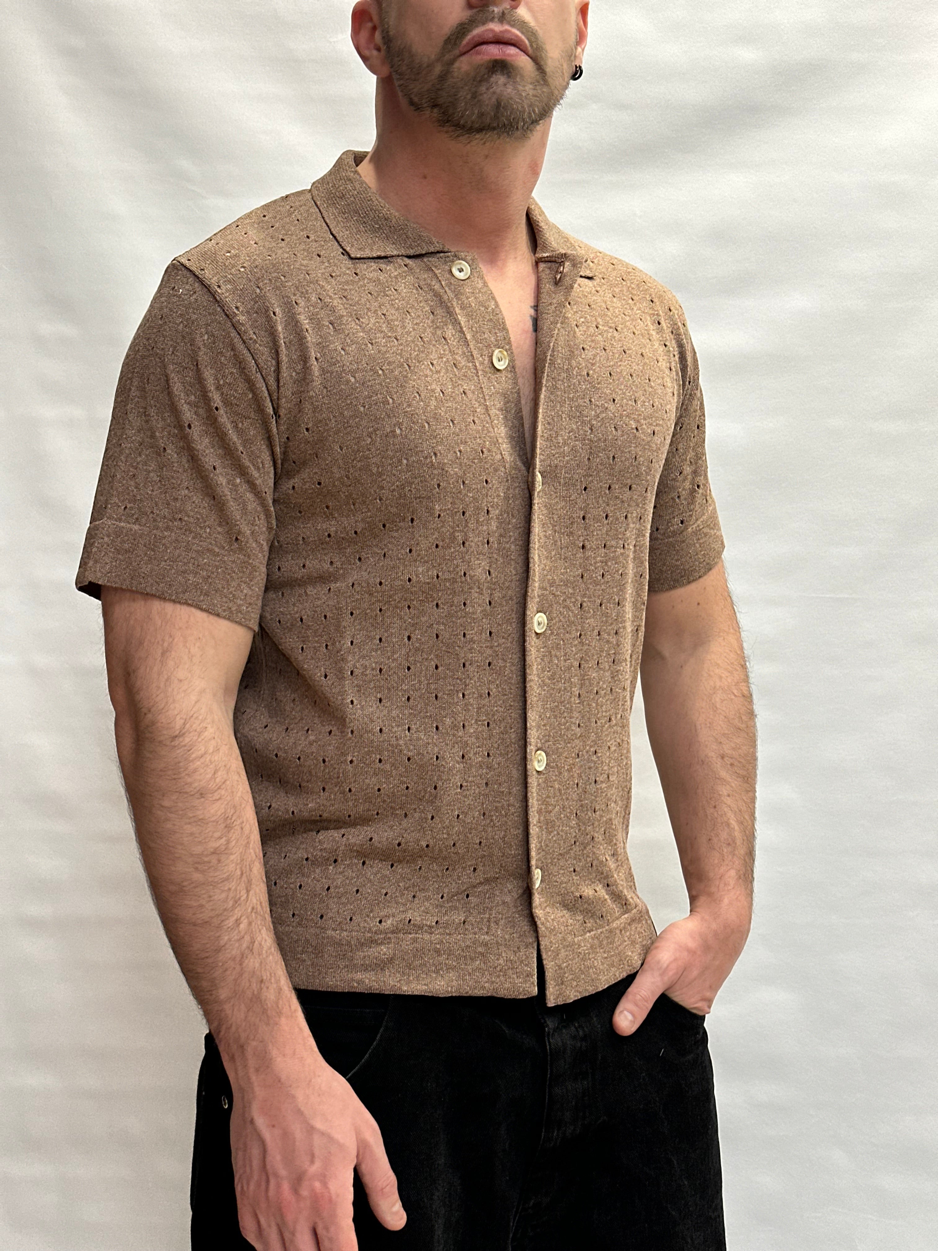 Camicia in maglia BL11 IN Cotone traforata - Cod: 03LD129756