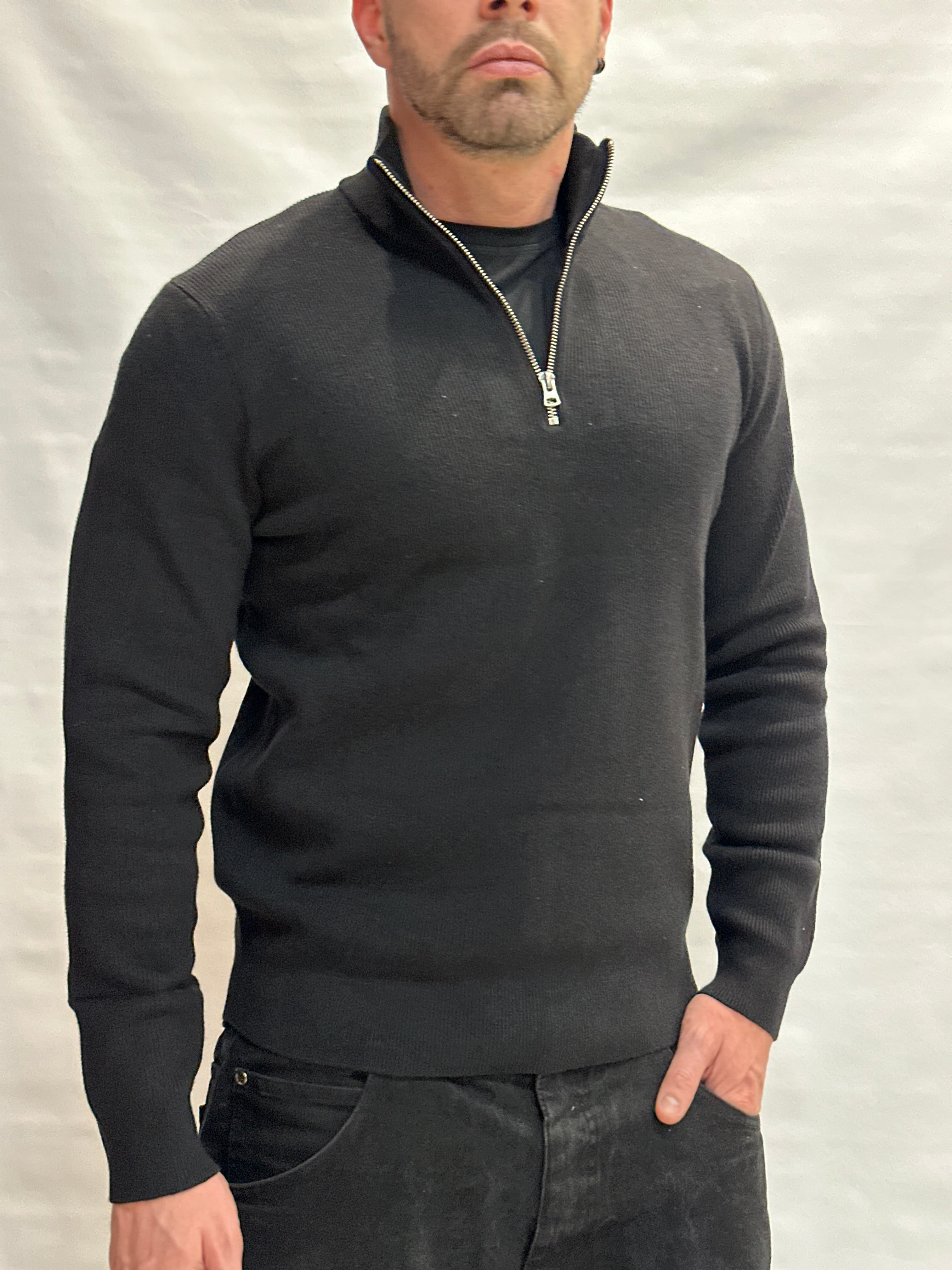 Maglia in Cotone ONLY&SONS con zip parziale, Cod: ONSPHIL