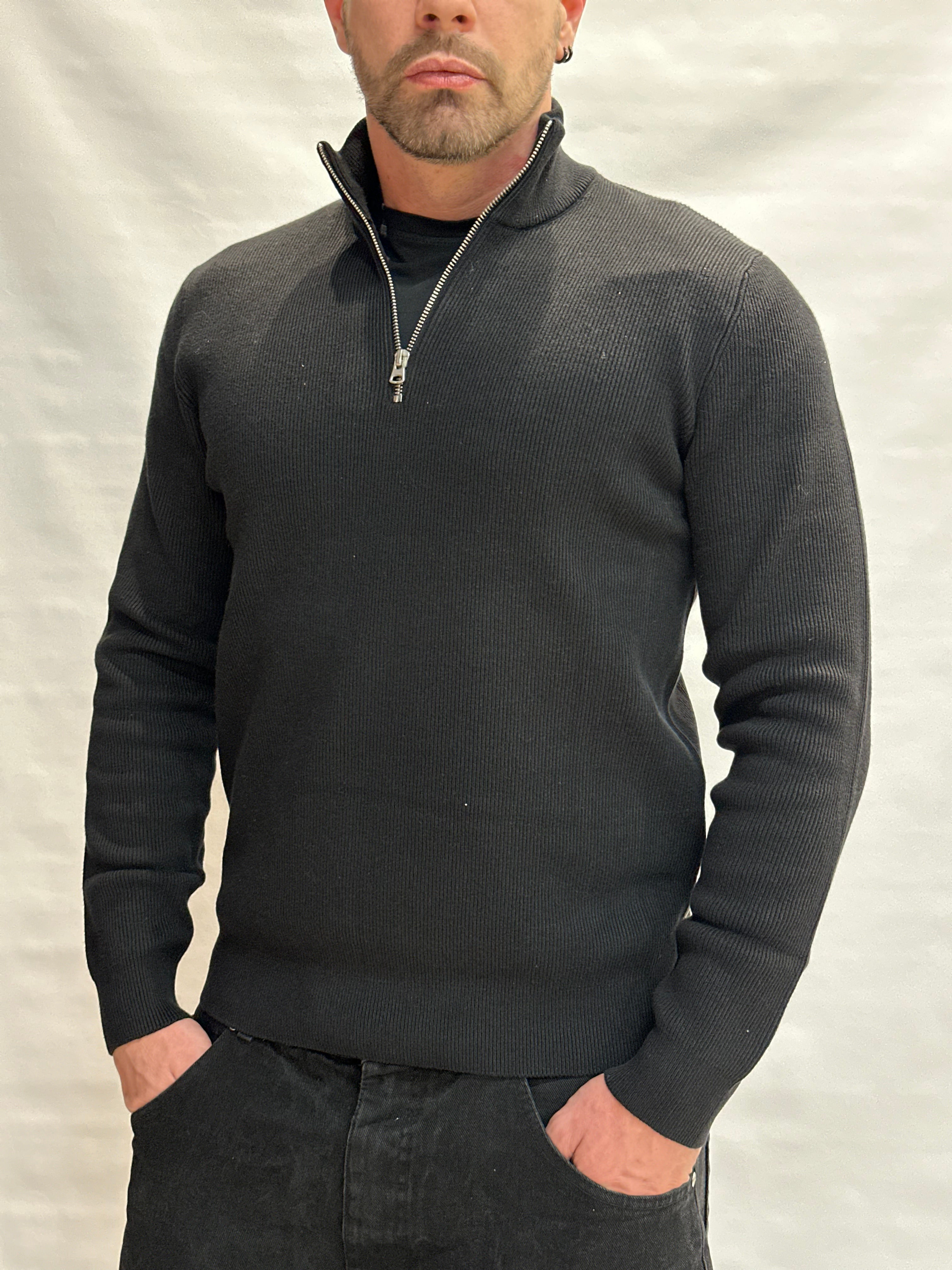 Maglia in Cotone ONLY&SONS con zip parziale, Cod: ONSPHIL