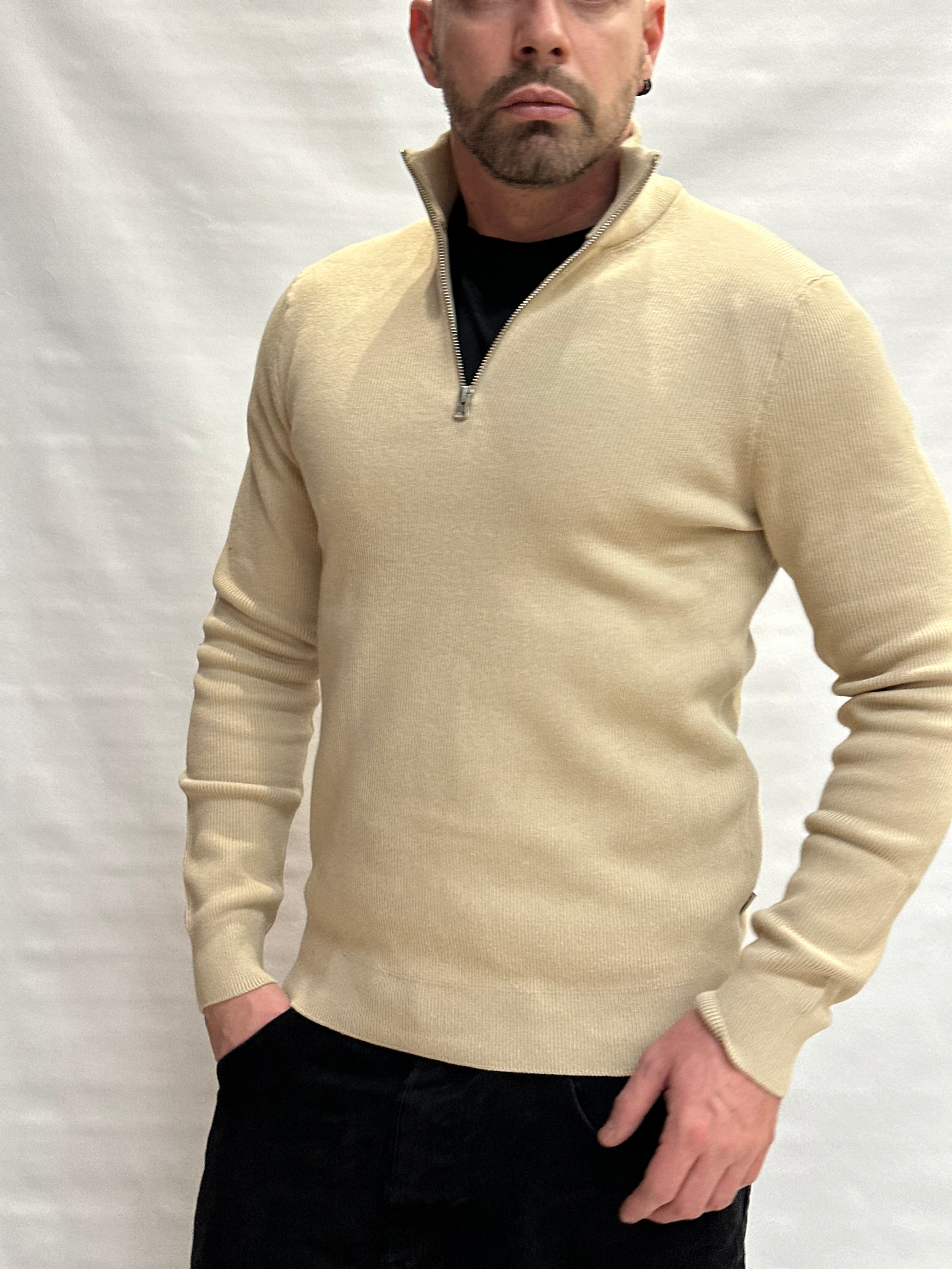 Maglia in Cotone ONLY&SONS con zip parziale, Cod: ONSPHIL