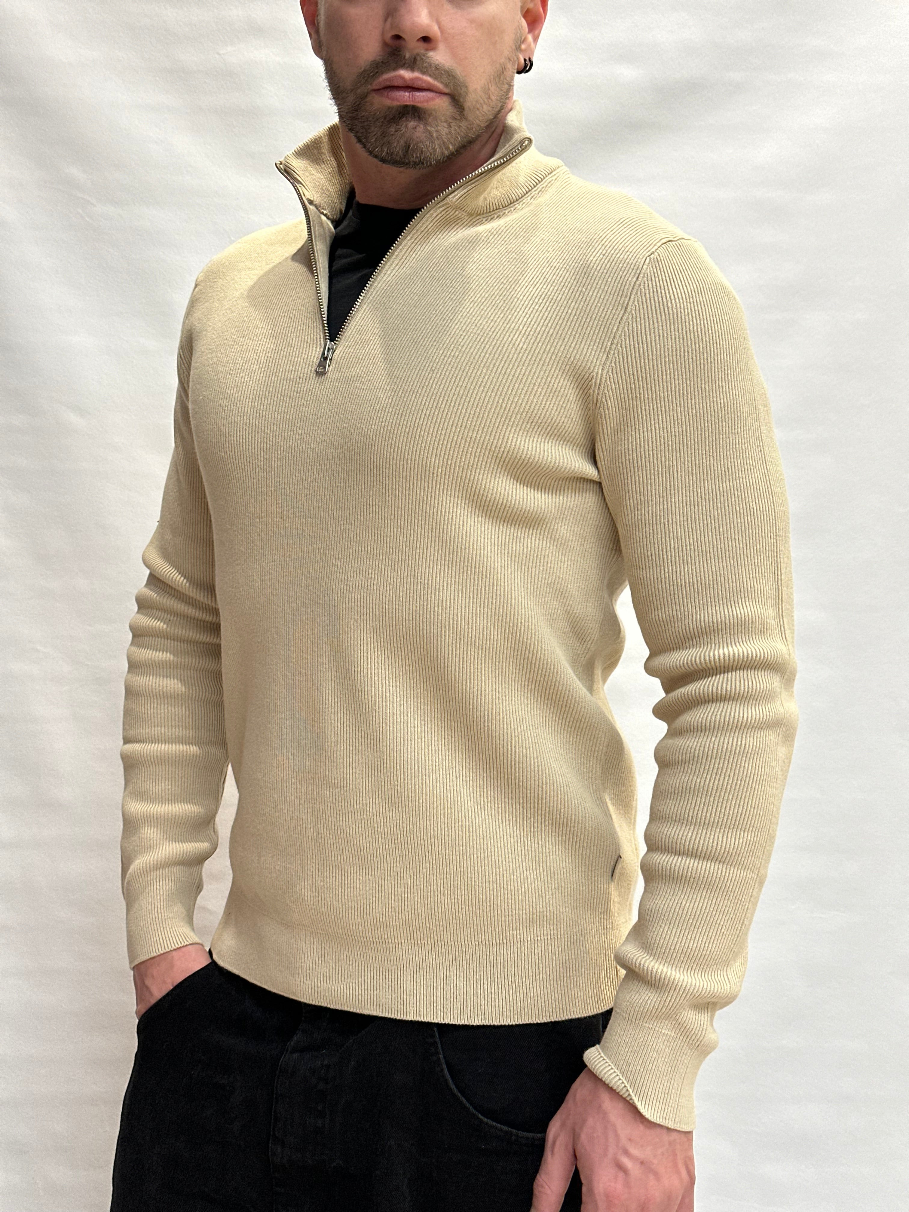 Maglia in Cotone ONLY&SONS con zip parziale, Cod: ONSPHIL