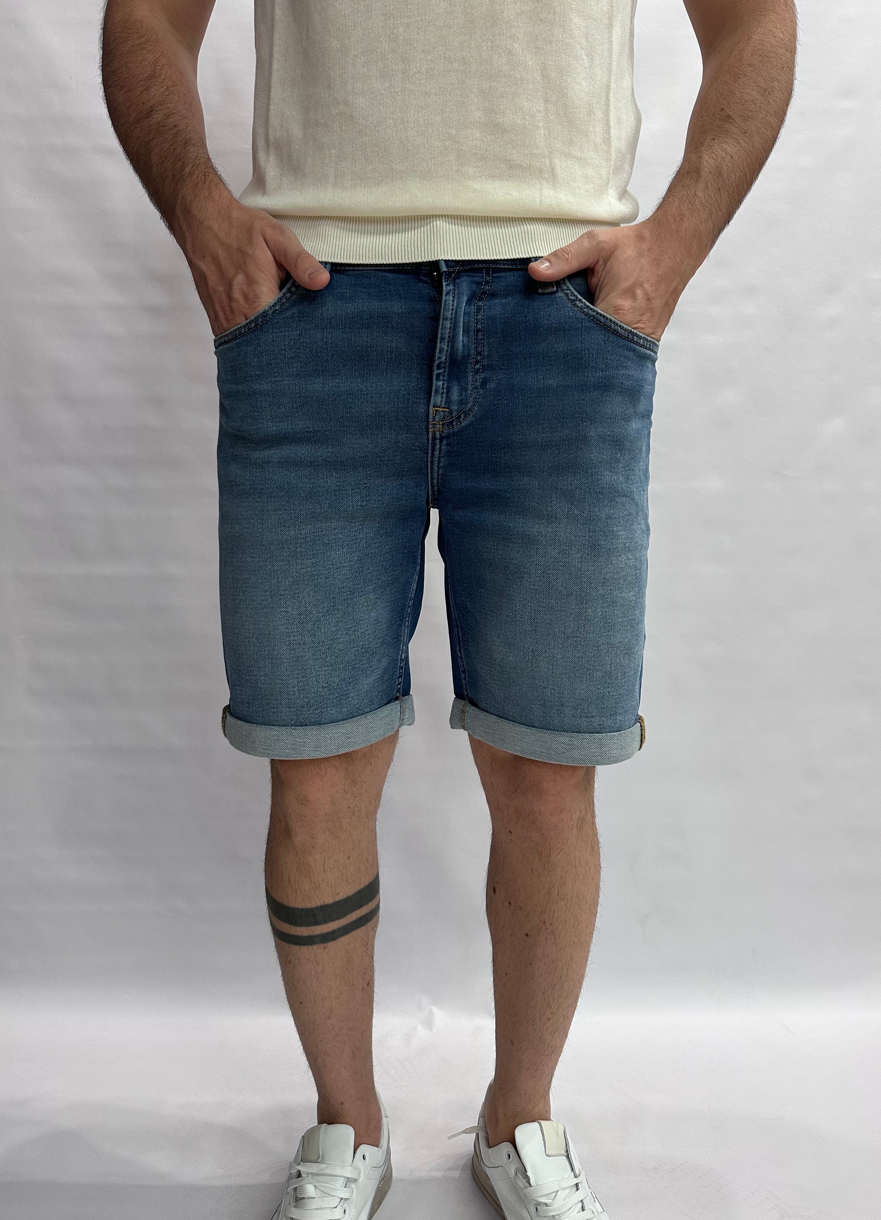 Bermuda ONLY&SONS asciutto di gamba, elasticizzato, con chiusura bottone e cerniera - COD: JOGMBD