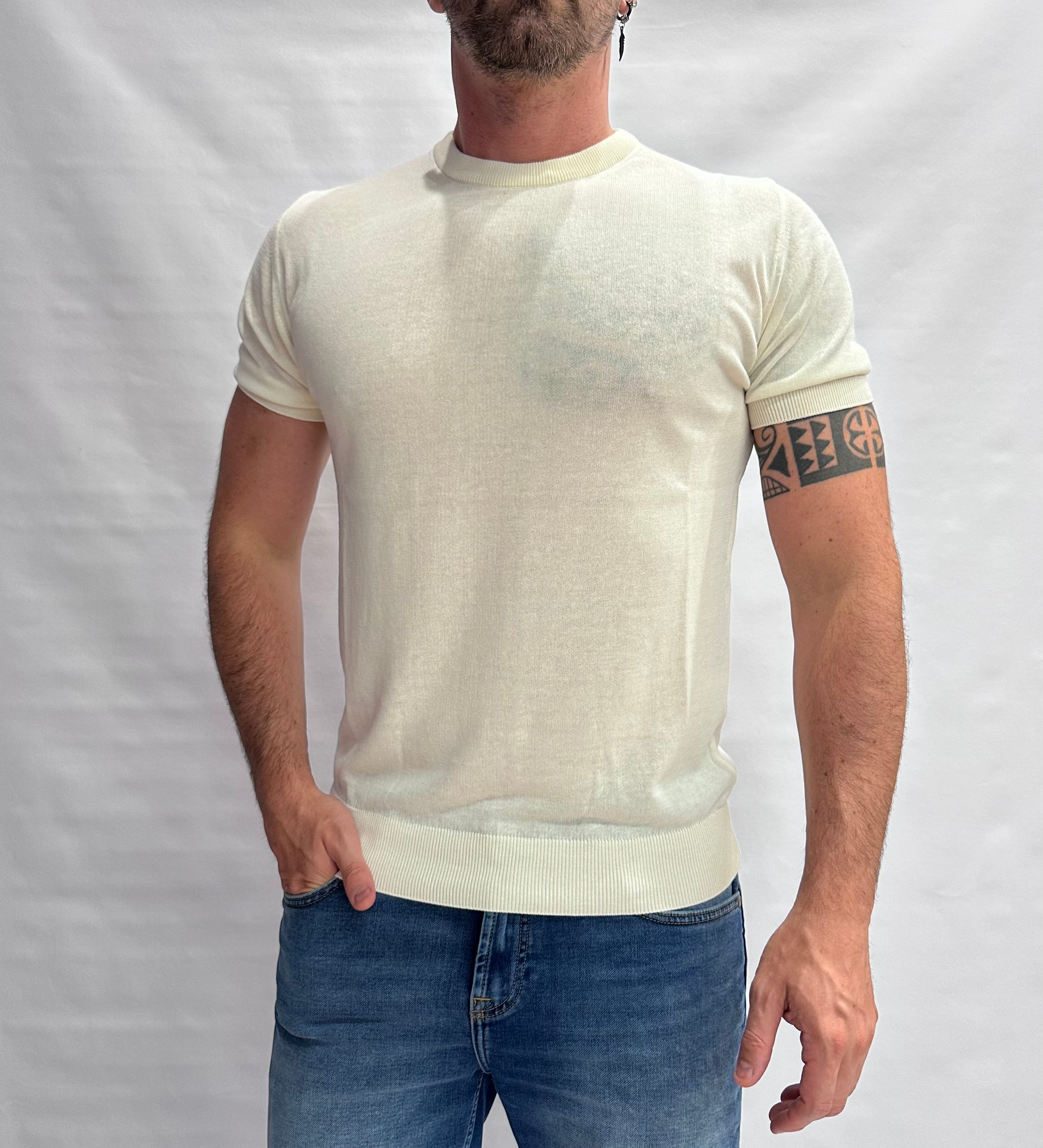 T Shirt in maglia XAGON MAN in Cotone leggero, manica corta - Cod: QHANS1
