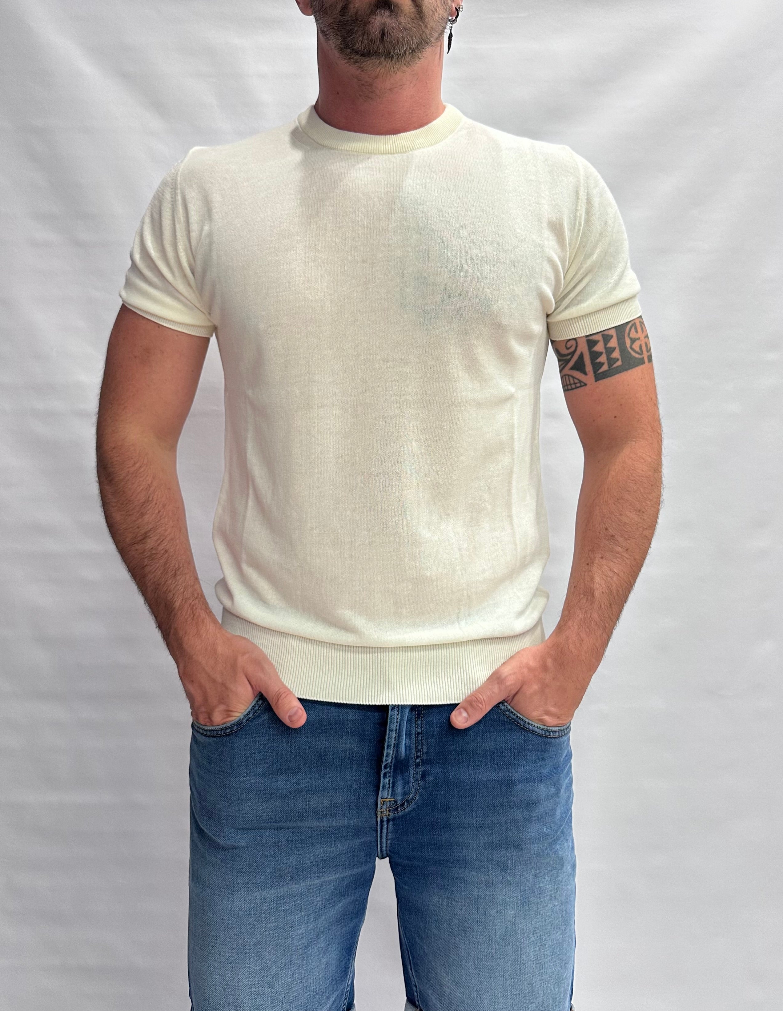 T Shirt in maglia XAGON MAN in Cotone leggero, manica corta - Cod: QHANS1