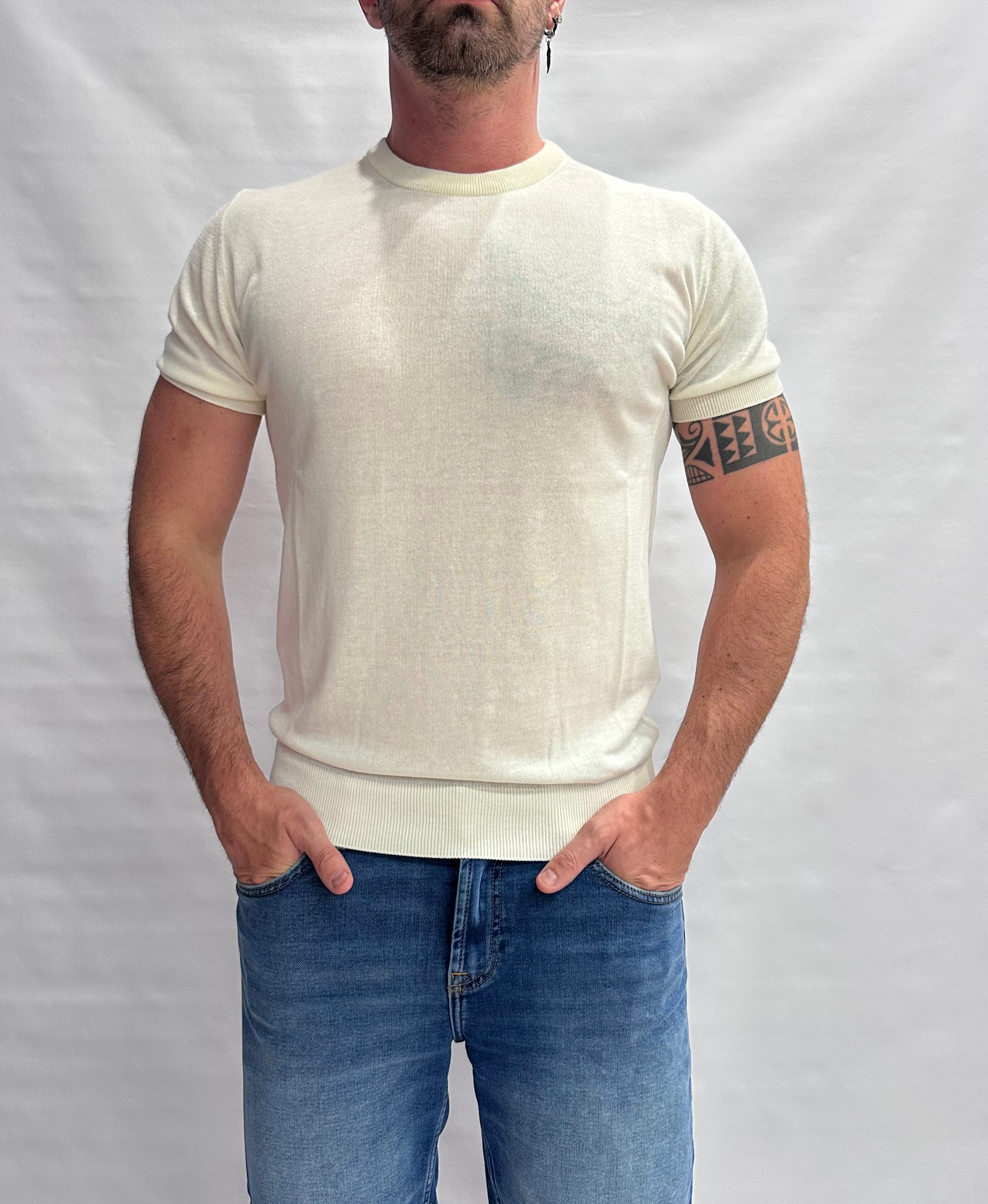 T Shirt in maglia XAGON MAN in Cotone leggero, manica corta - Cod: QHANS1