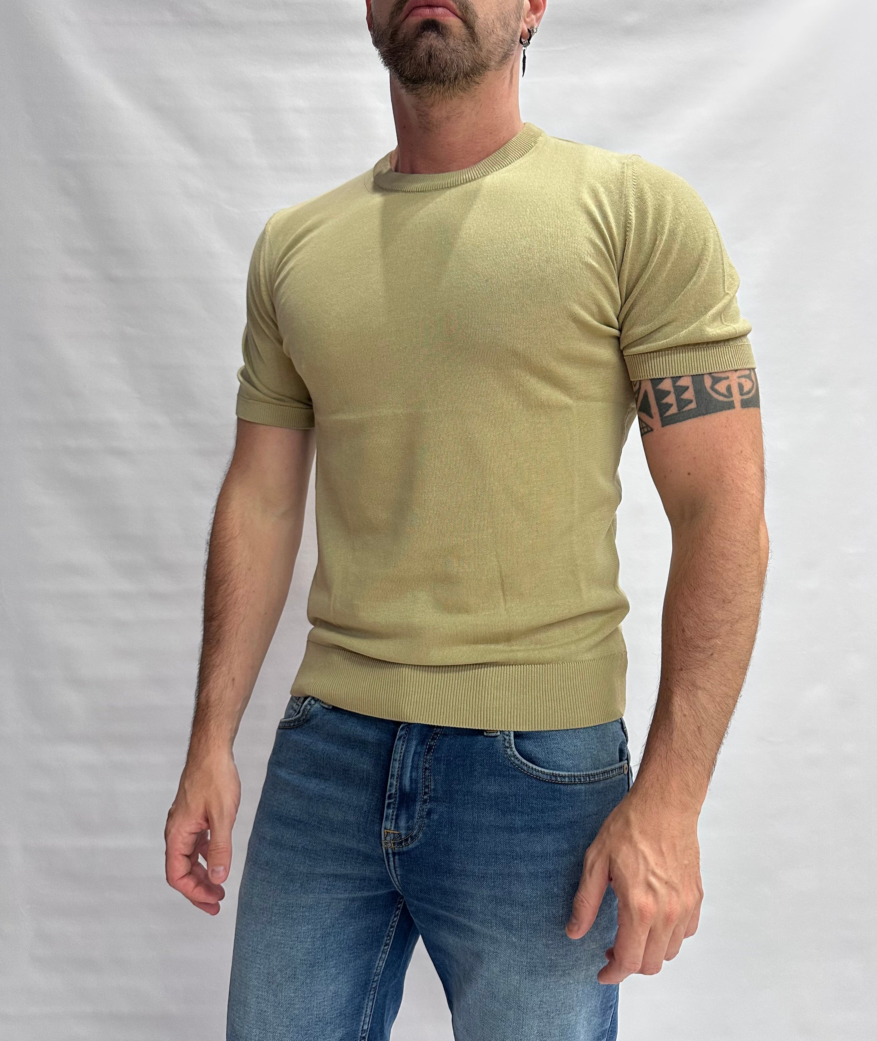 T Shirt in maglia XAGON MAN in Cotone leggero, manica corta - Cod: QHANS1
