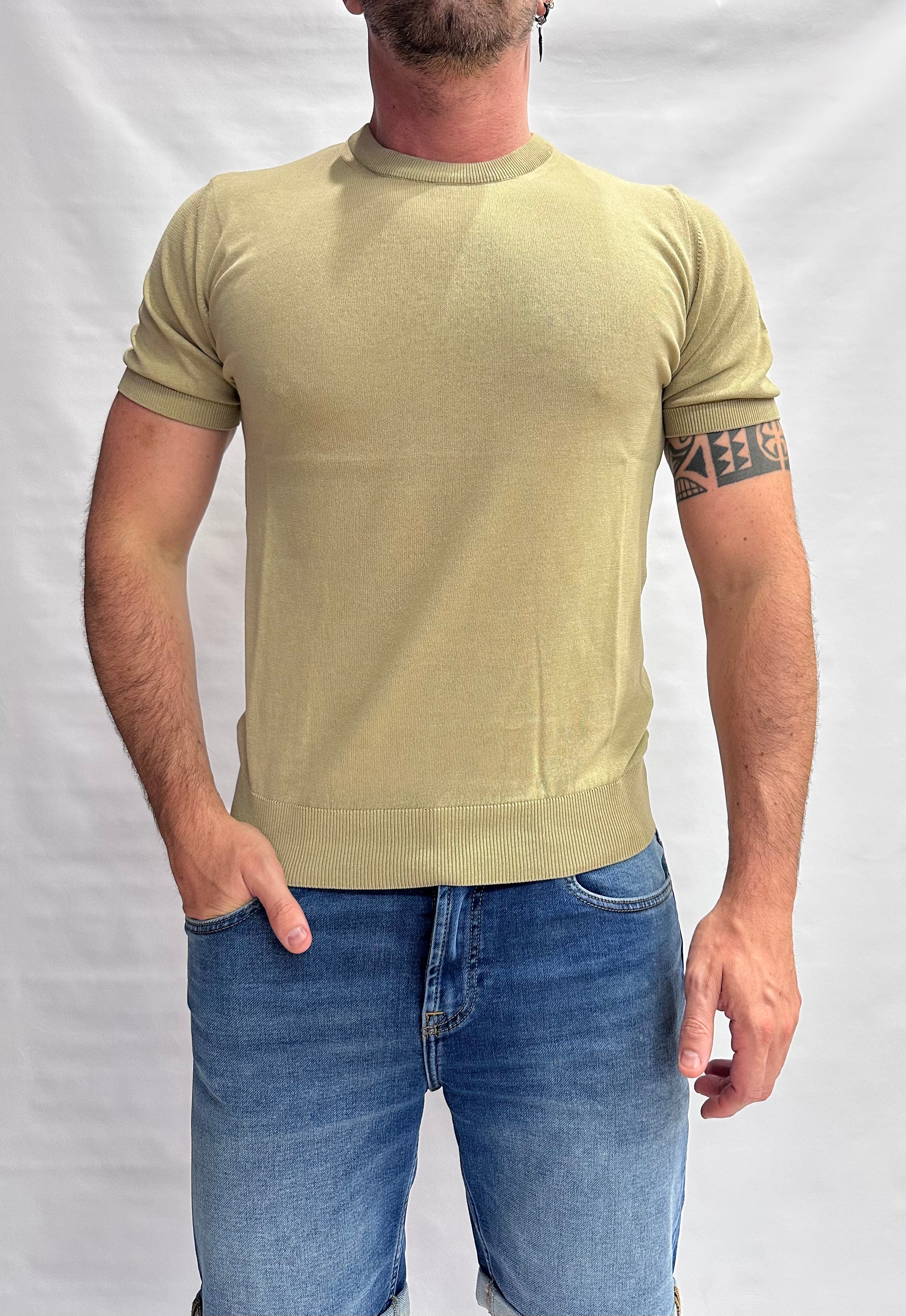T Shirt in maglia XAGON MAN in Cotone leggero, manica corta - Cod: QHANS1