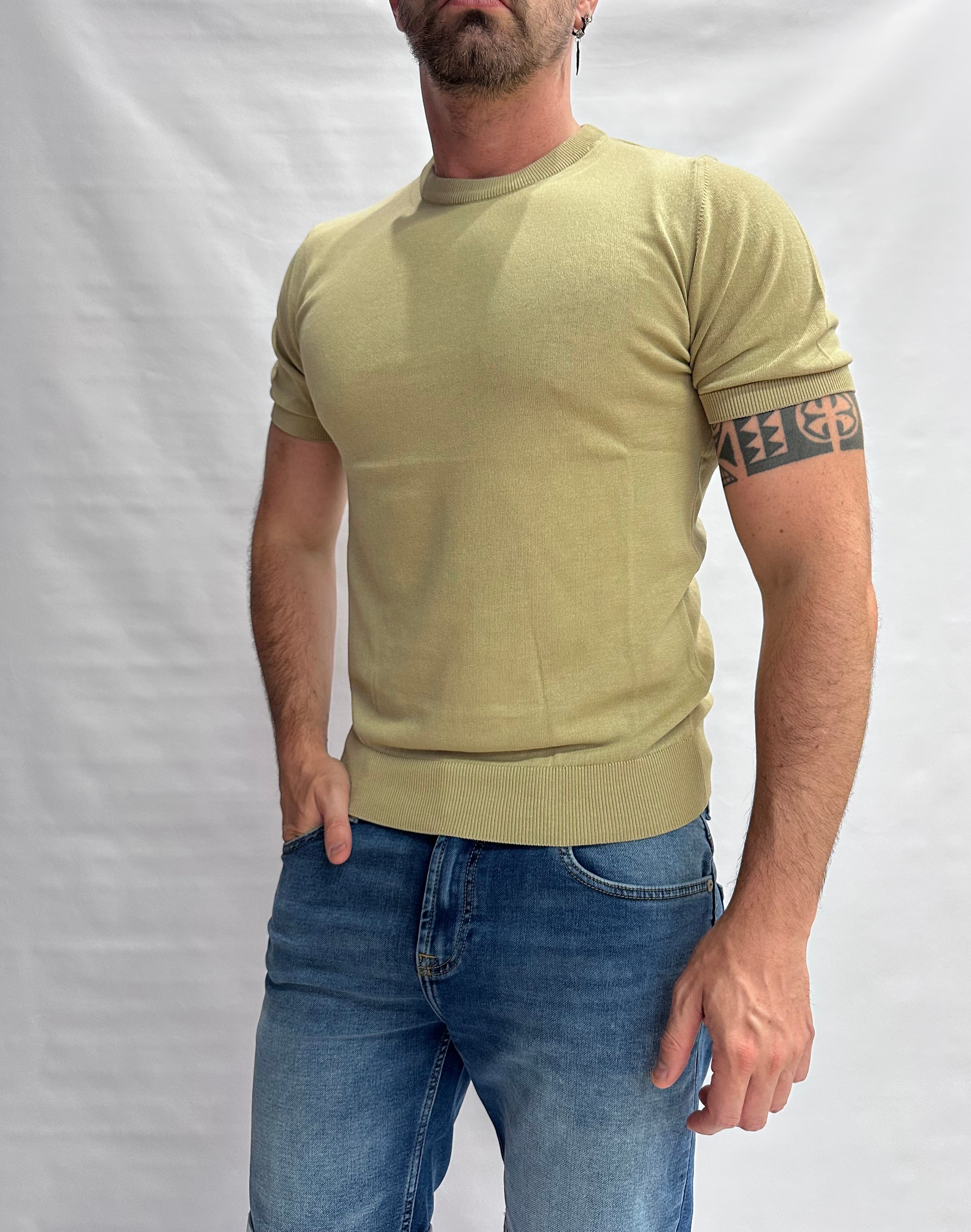 T Shirt in maglia XAGON MAN in Cotone leggero, manica corta - Cod: QHANS1