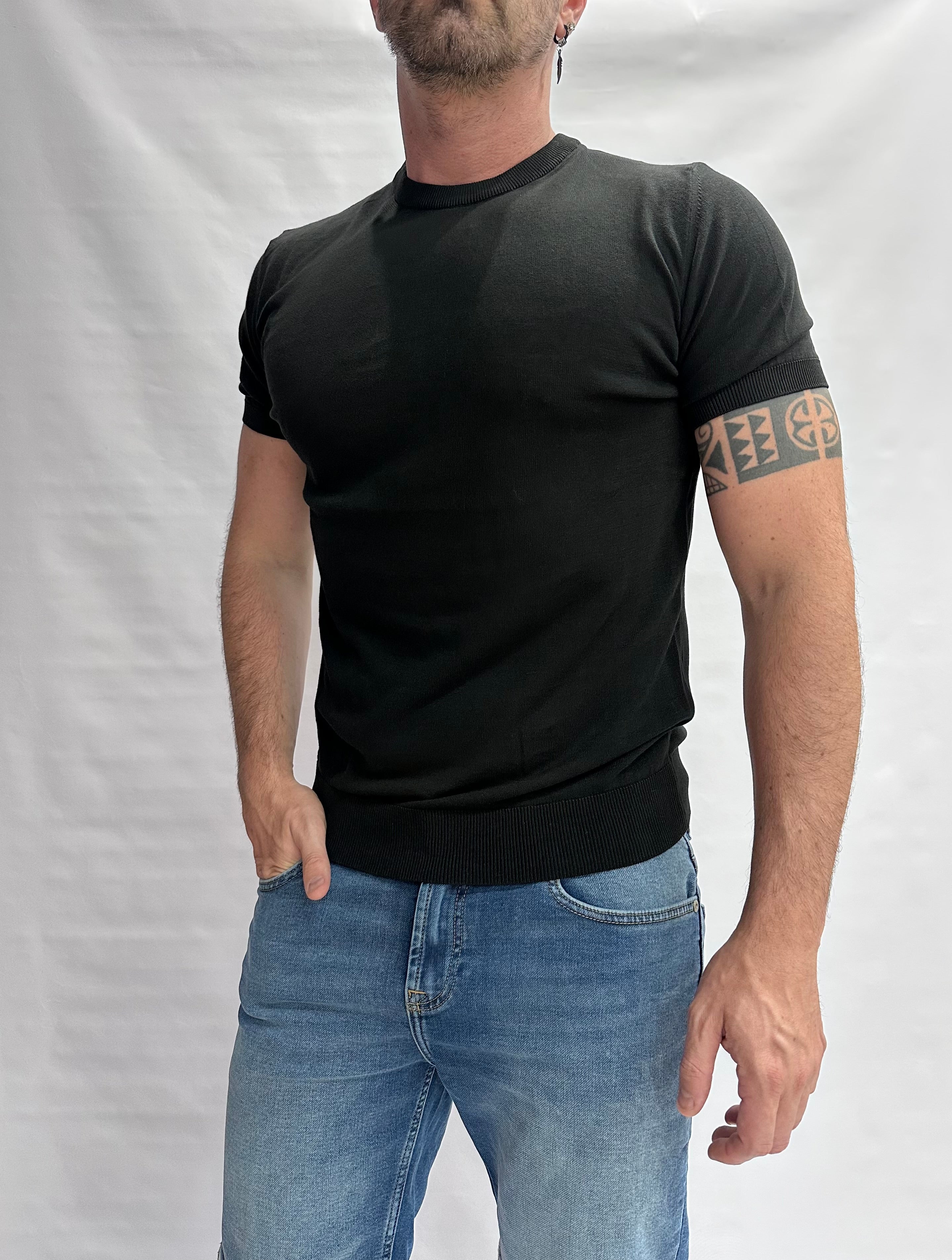 T Shirt in maglia XAGON MAN in Cotone leggero, manica corta - Cod: QHANS1