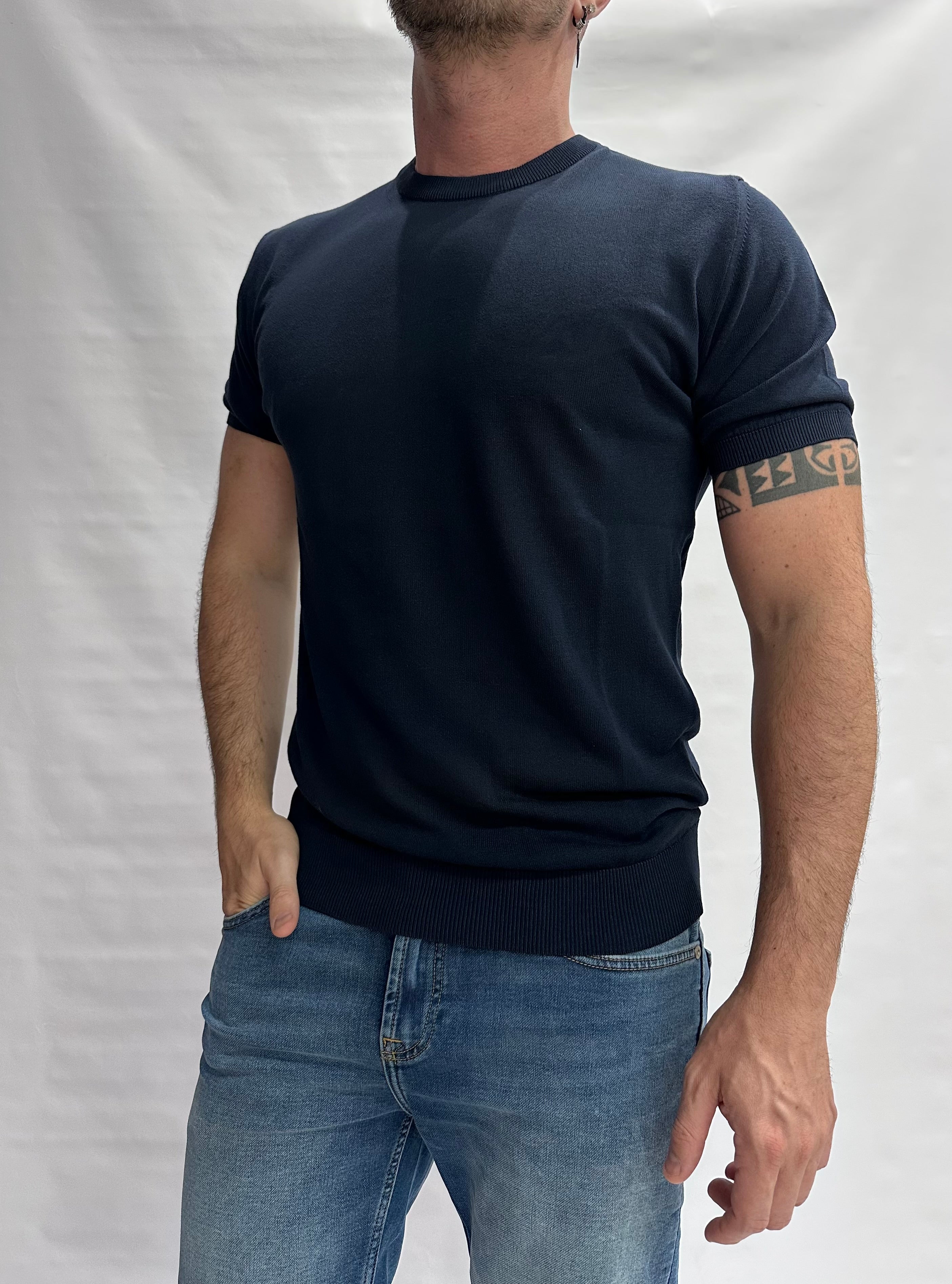 T Shirt in maglia XAGON MAN in Cotone leggero, manica corta - Cod: QHANS1