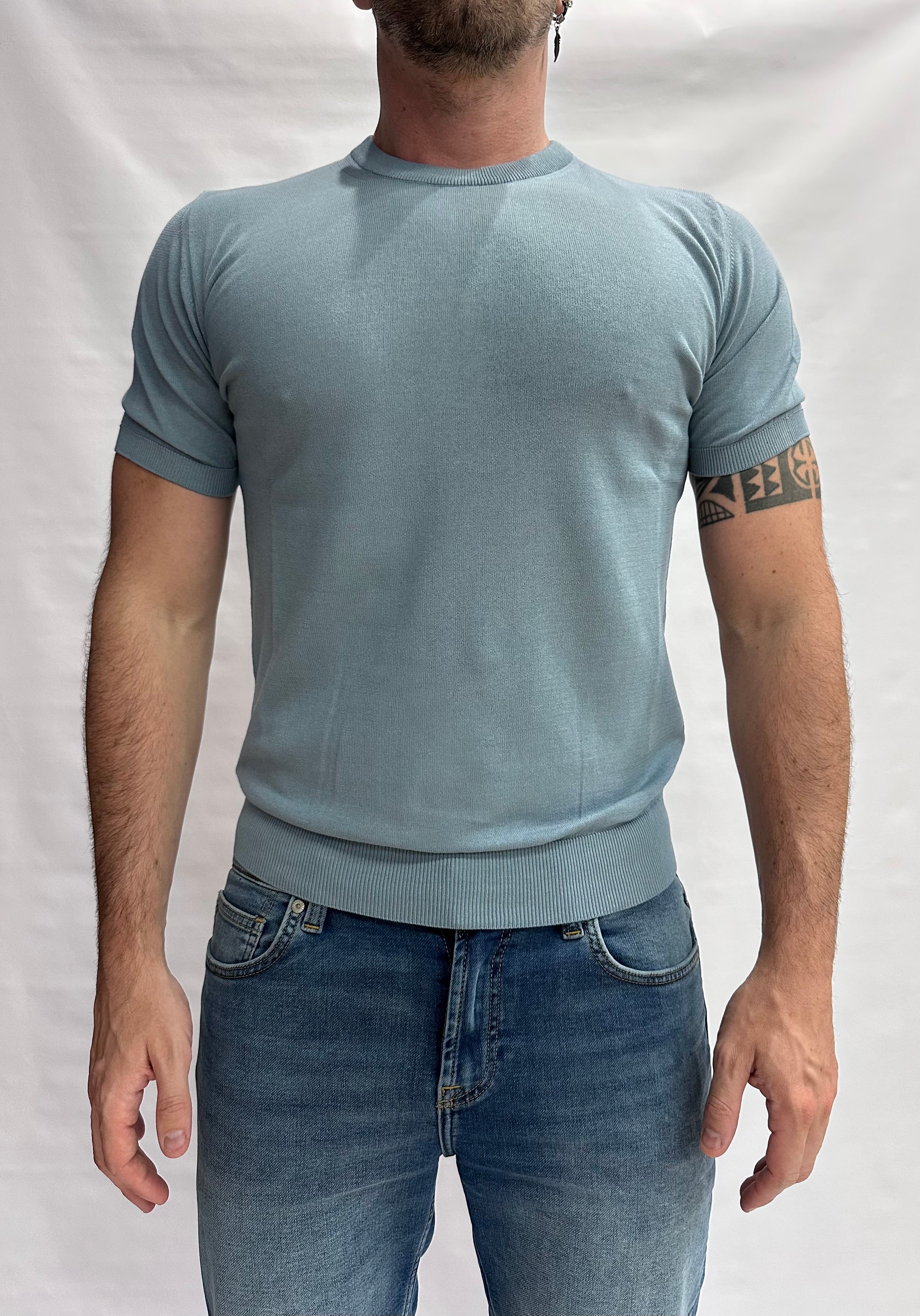 T Shirt in maglia XAGON MAN in Cotone leggero, manica corta - Cod: QHANS1