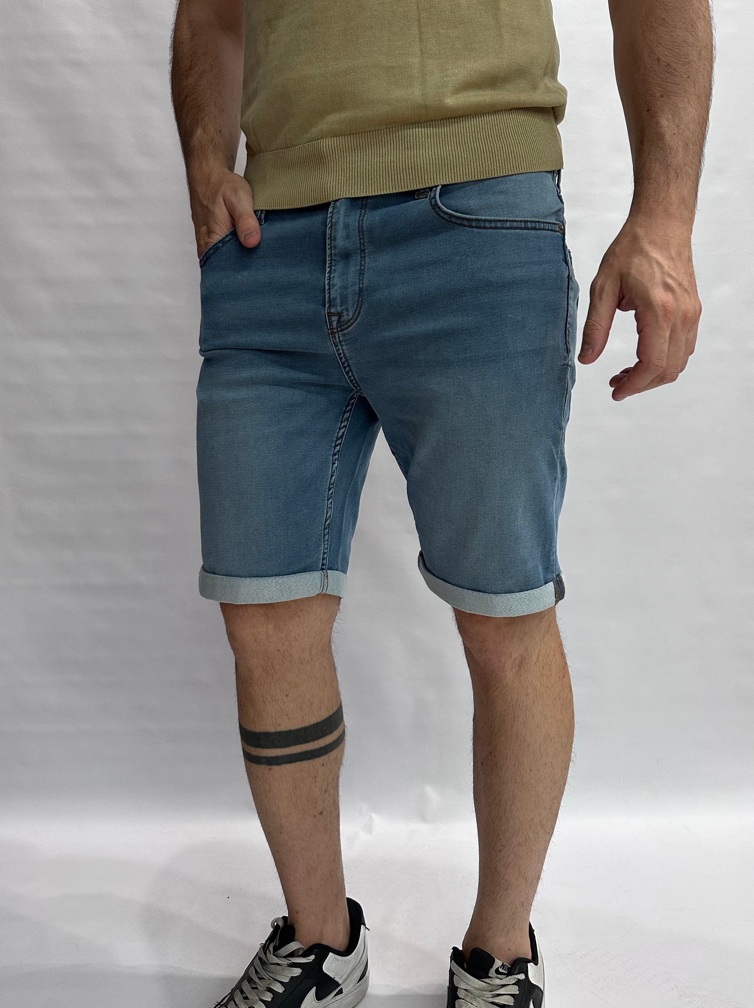 Bermuda ONLY&SONS asciutto di gamba, elasticizzato, con chiusura bottone e cerniera - COD: ONSPLYJOG