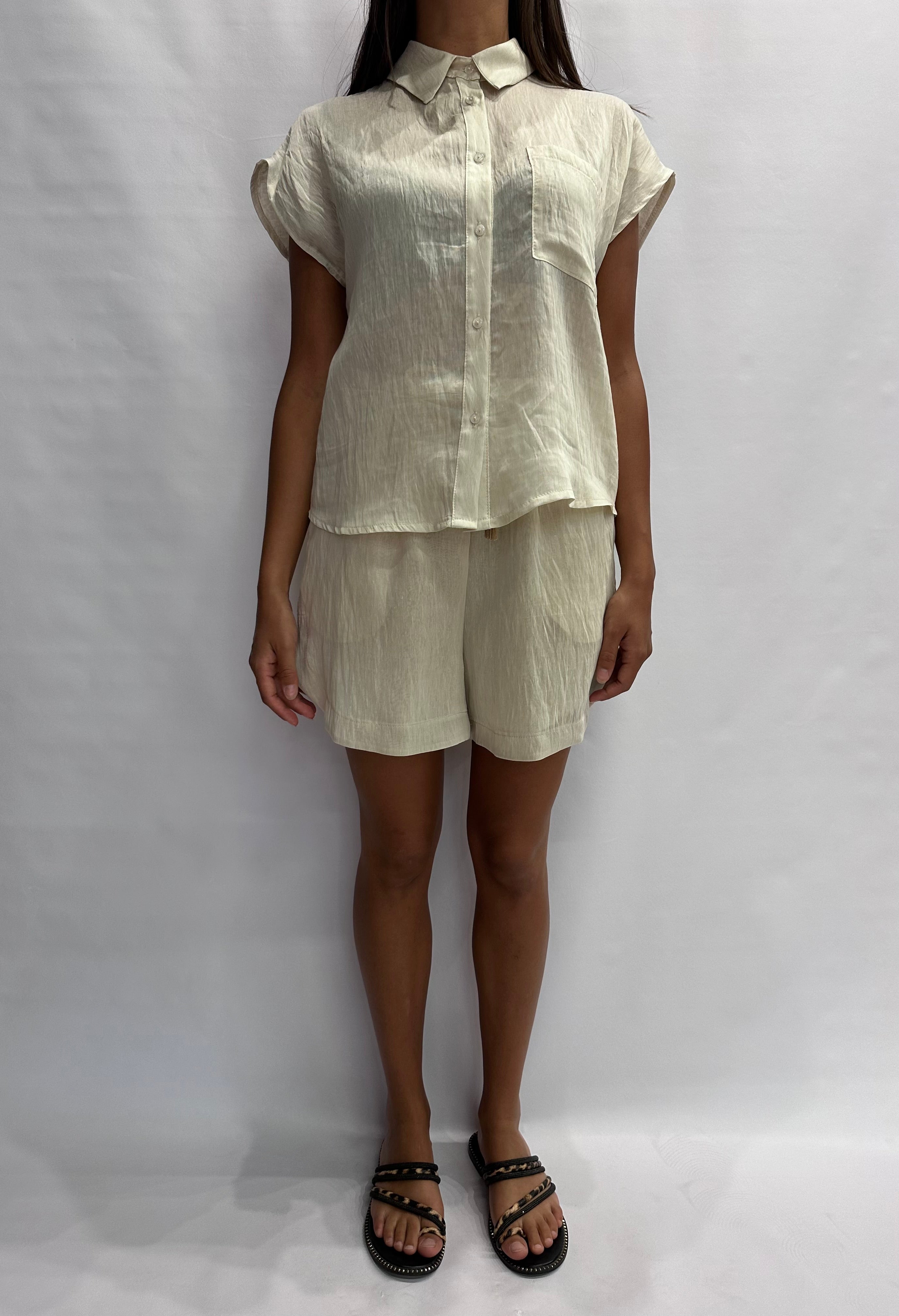 Camicetta TENSIONE IN corto disponibile anche con pantaloncino in coordinato,  - COD: C50583AT