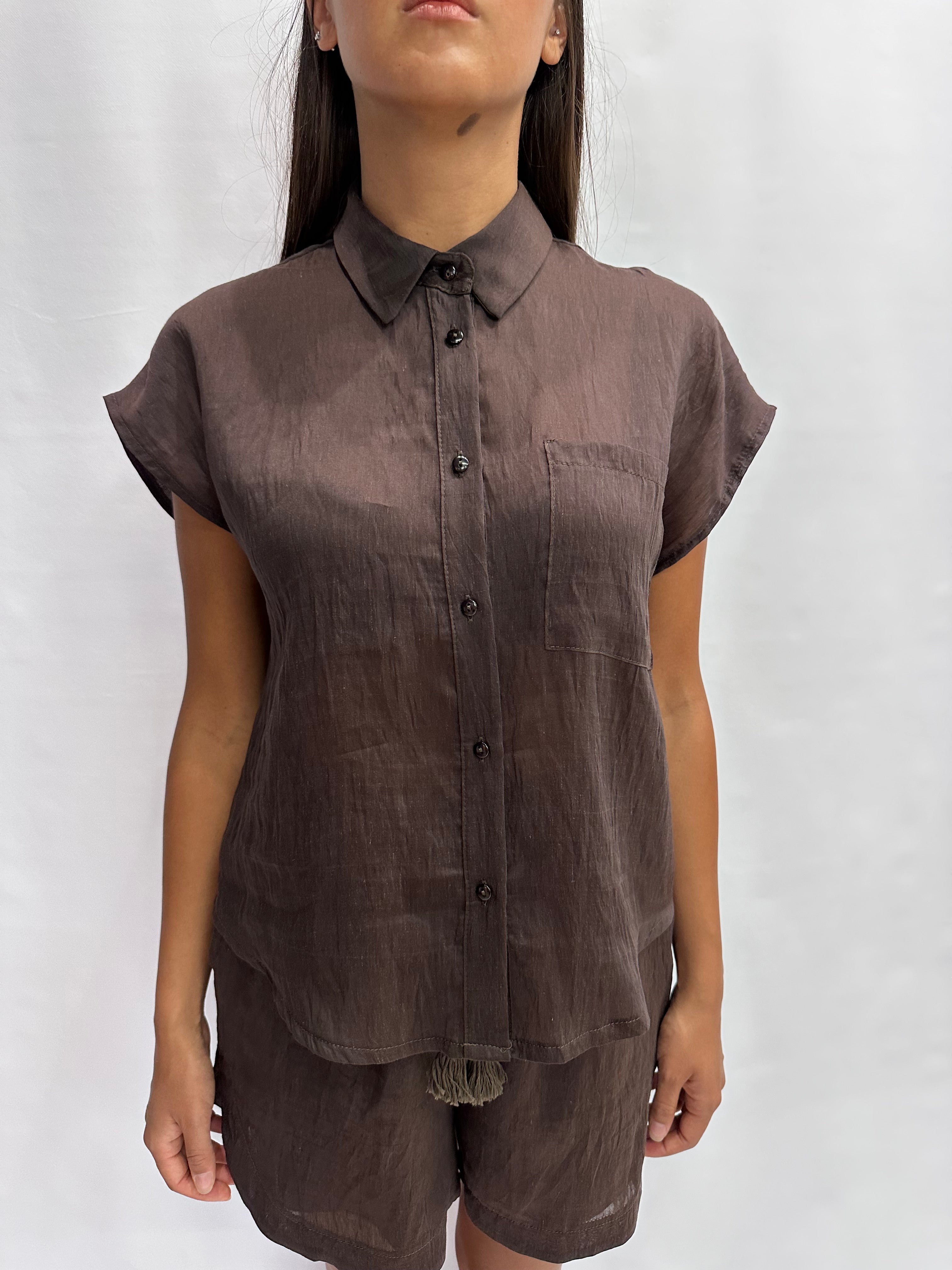Camicetta TENSIONE IN corto disponibile anche con pantaloncino in coordinato,  - COD: C50583AT