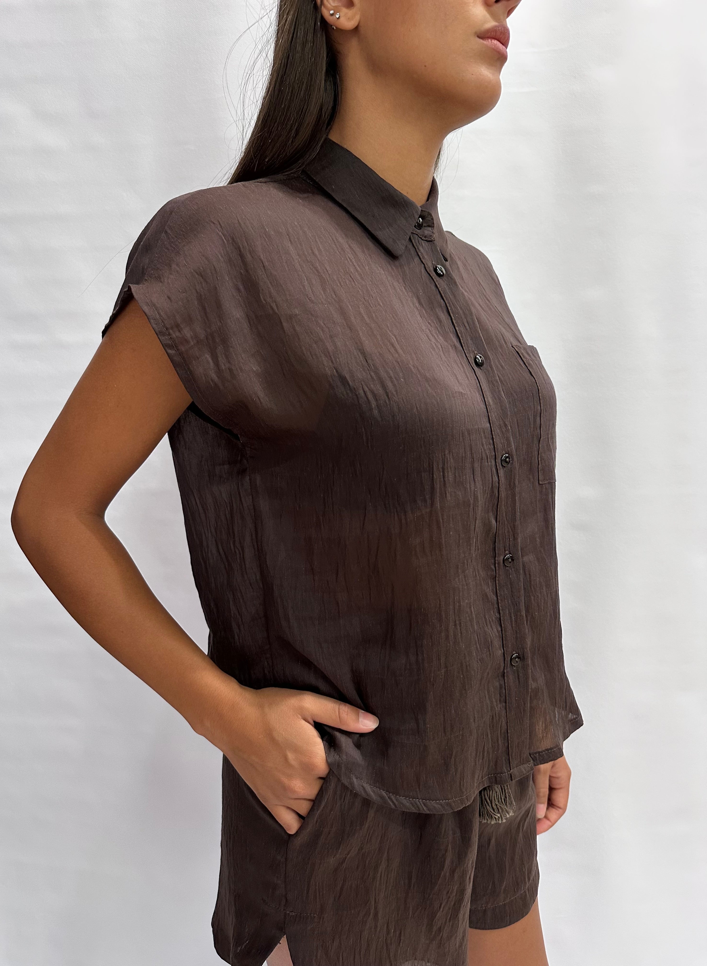 Camicetta TENSIONE IN corto disponibile anche con pantaloncino in coordinato,  - COD: C50583AT